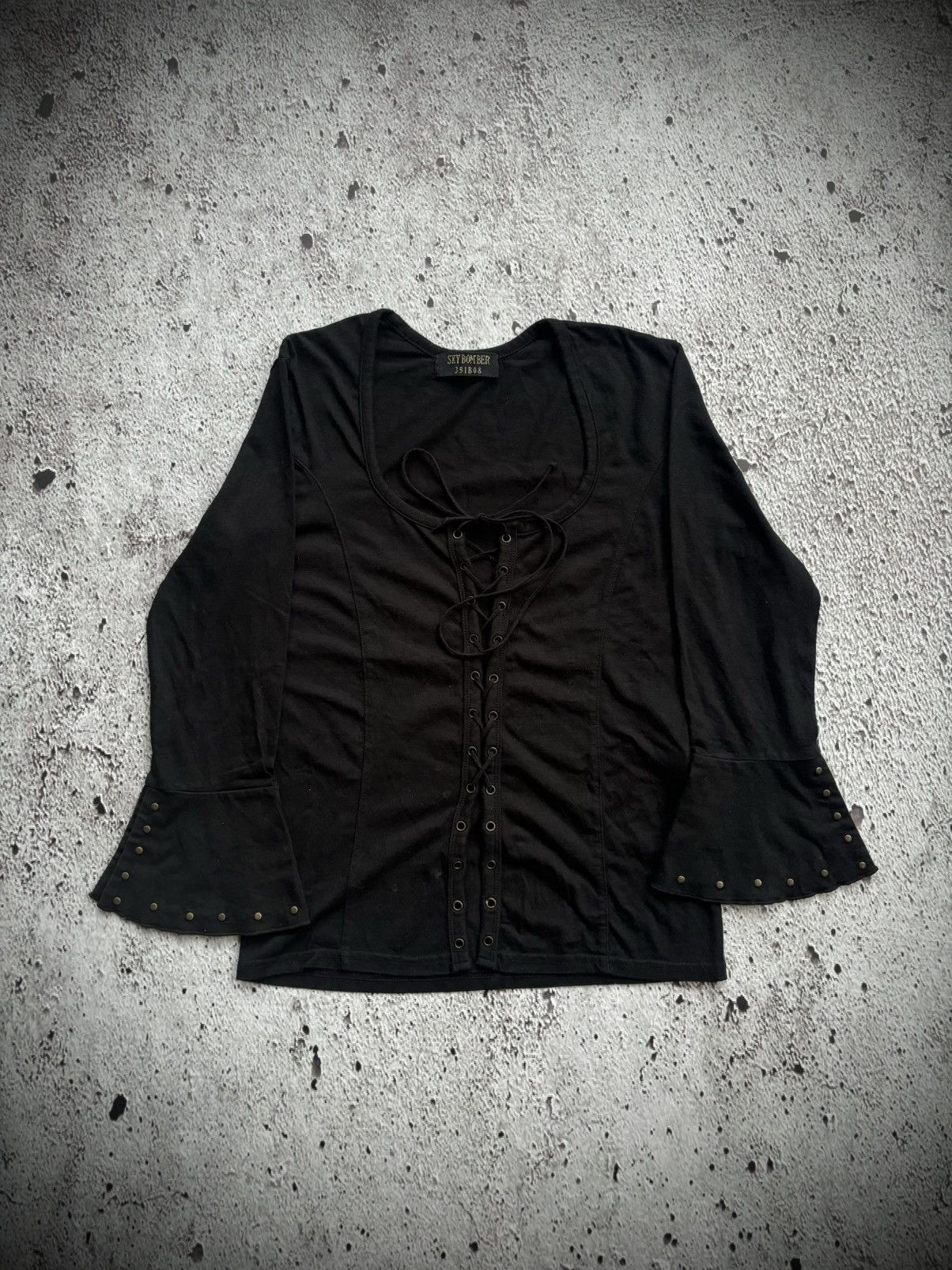 Tornado Mart Y2k Sky Bomber Laced Studded Longsleeve Size M / US 6-8 / IT 42-44 - 1 Thumbnail