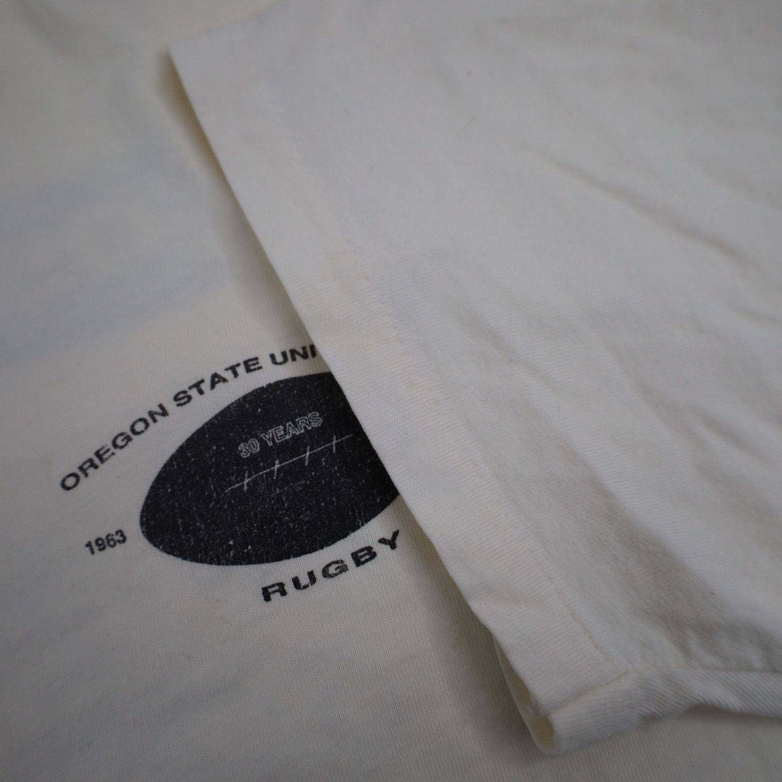NCAA × Vintage Vintage Oregon State Beavers OSU Rugby Graphic T Shirt Size US XL / EU 56 / 4 - 6 Thumbnail