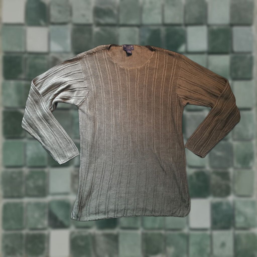 Charter Club Charter Club Sweater Top Shirt 2XL Olive Green Long Sleeve Knit Pullover Womens Multicolor Graphic Classic Size XXL / US 16-18 / IT 52-54 - 1 Thumbnail