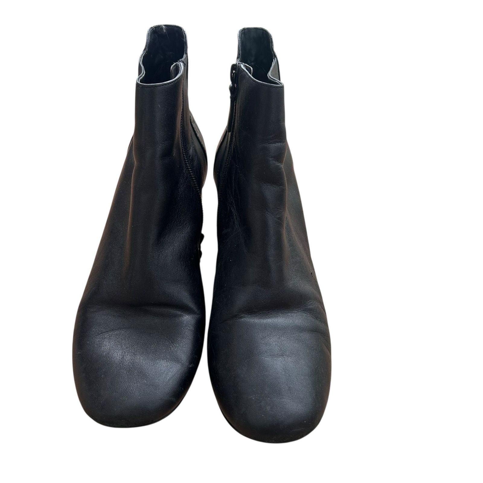 Cole Haan Cole Haan Black Leather Nella Heeled Booties Sz 8.5 Size US 8.5 / IT 38.5 - 3 Thumbnail