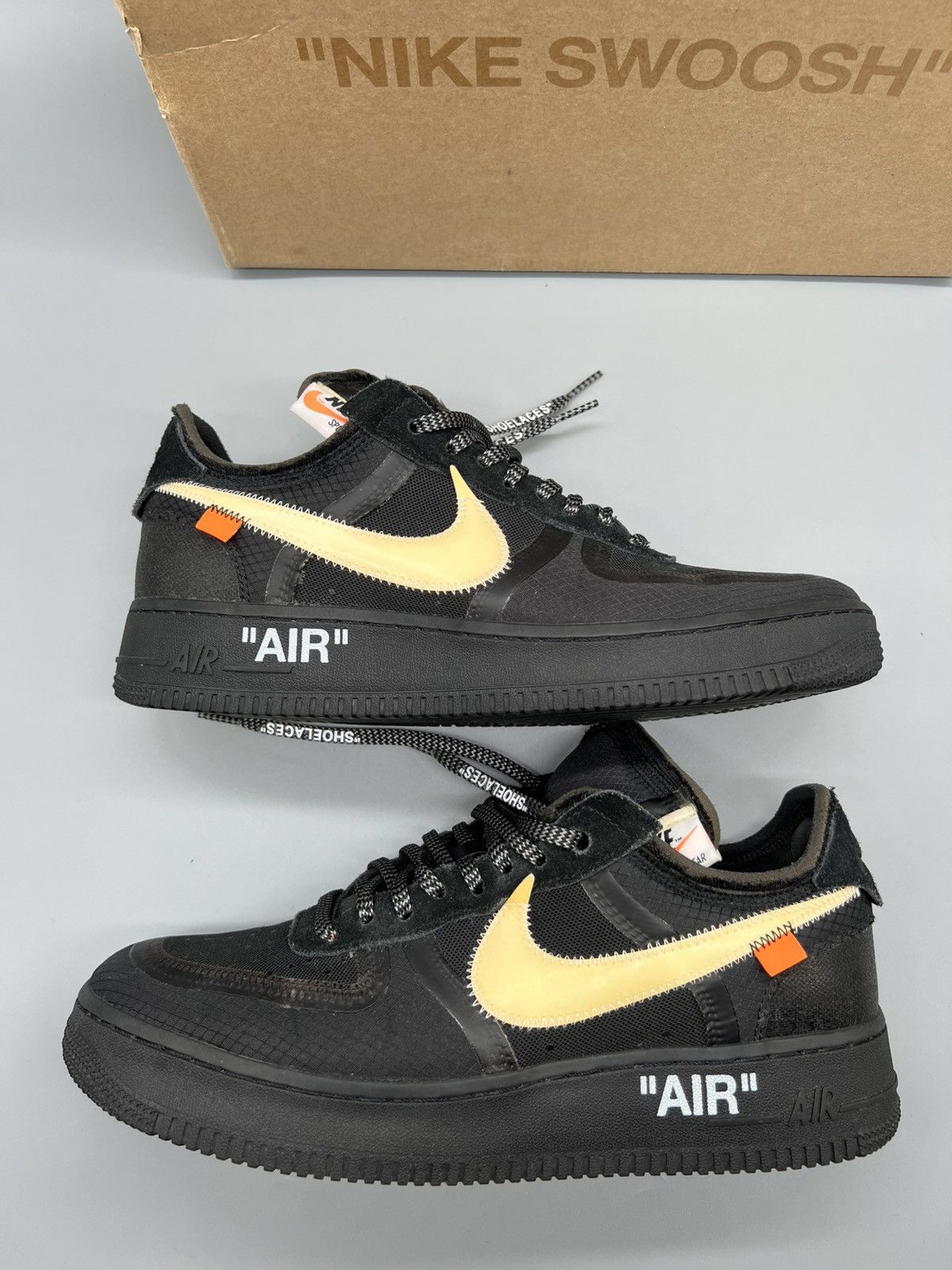 Nike × Off-White Nike x Off-White Air Force 1 Black Size US 9.5 / EU 42-43 - 11 Thumbnail