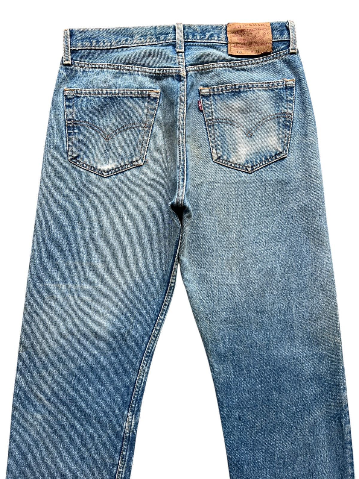 Levi's Vintage Levis 501 Distressed Denim Jeans 33x33 Size US 33 - 5 Thumbnail
