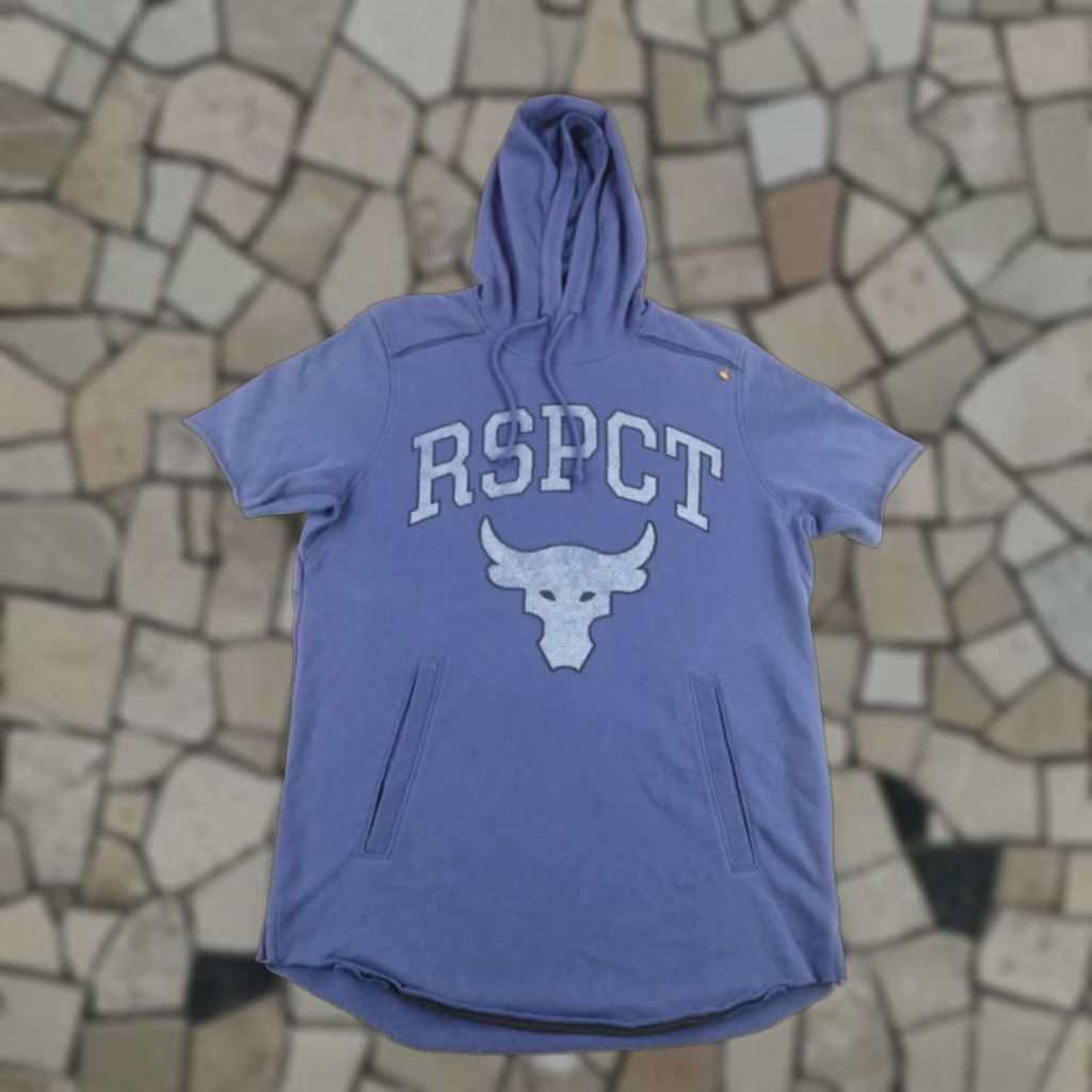 Under Armour VINTAGE Under Armour Hoodie Mens Small Project Rock Short Sleeve Muscle Sweatshirt Gym Size US S / EU 44-46 / 1 - 1 Thumbnail