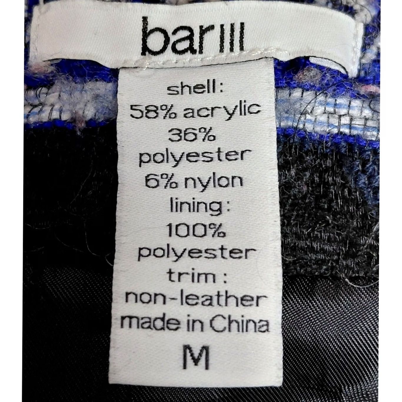 Bar III bar III Multicolor Knit Jacket Striped Long Sleeve Zip Lightweight Lined Polyester Zip Closure Womens M Color Multicolor Pattern Striped Jacket Size M / US 6-8 / IT 42-44 - 3 Thumbnail