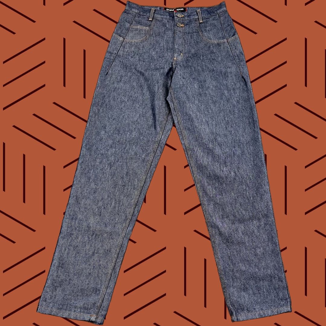 VINTAGE GUESS Jeans Mens 31 x 34 Pascal Straight Blue Denim USA 90s Retro MENS Jeans