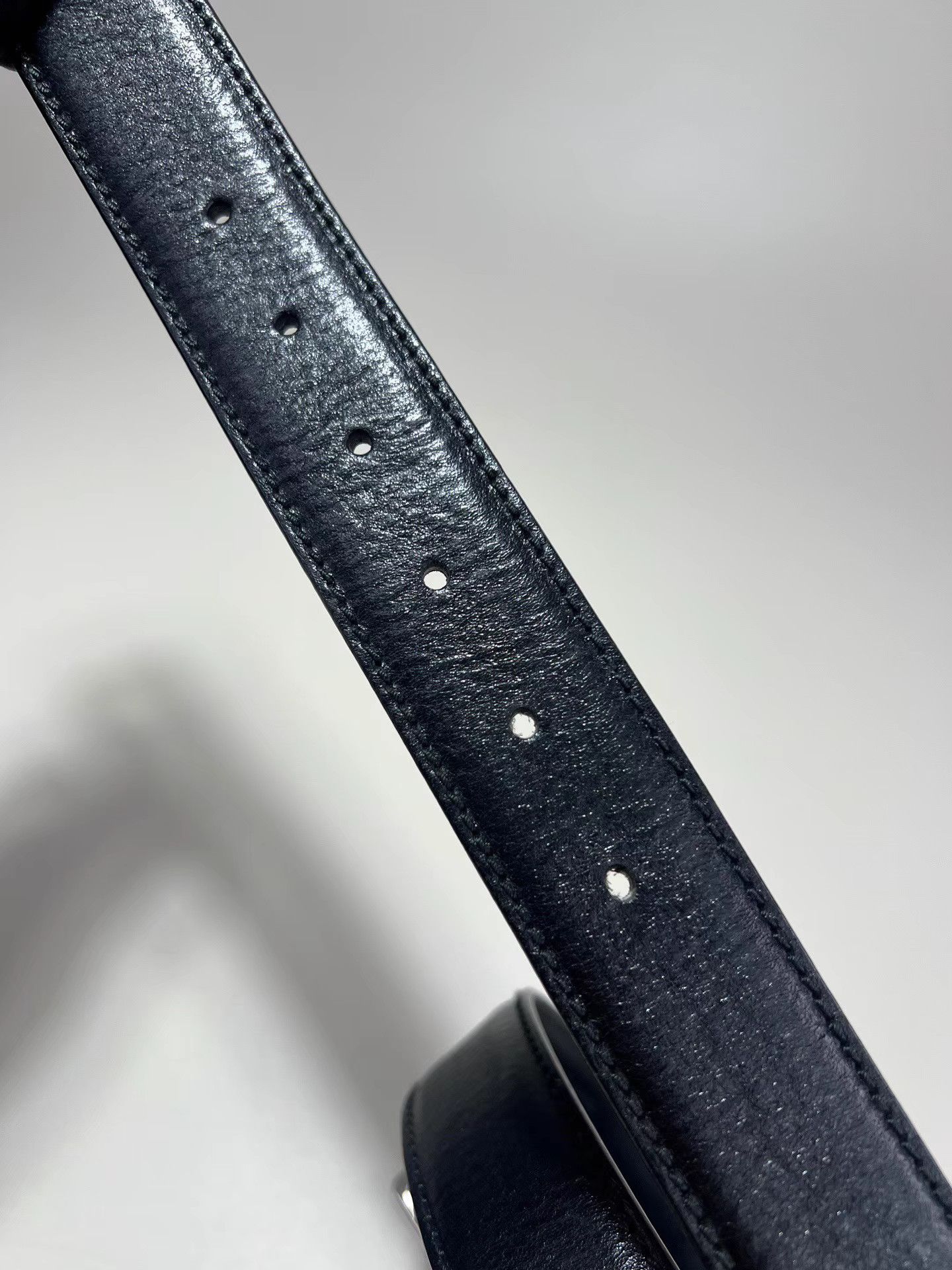 Gucci GUCCI Black Leather Belt Size ONE SIZE - 4 Thumbnail