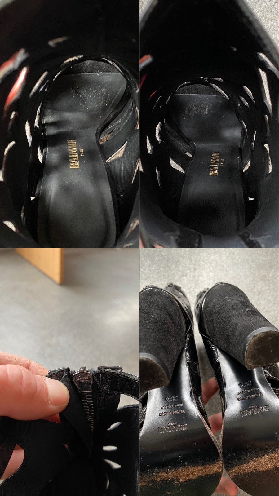 Balmain BALMAIN Runway SS12 Leather High Heels Ankle Boots Size US 8.5 / IT 38.5 - 14 Thumbnail