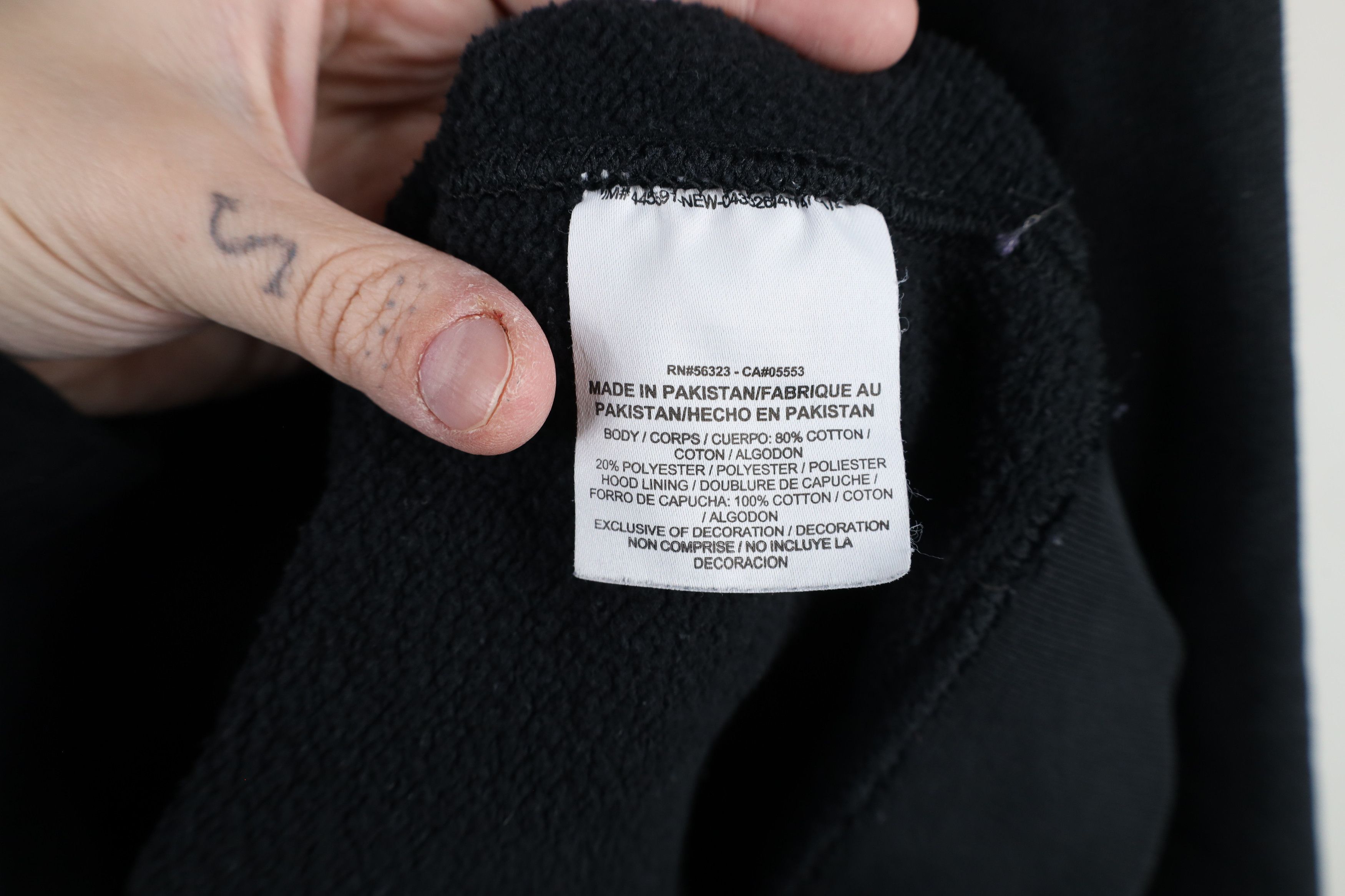 Nike × Vintage Vintage Nike Scott Mini Swoosh Hoodie Sweatshirt Black Size US M / EU 48-50 / 2 - 9 Thumbnail