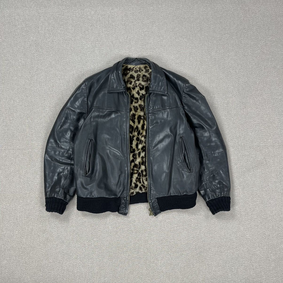 Genuine Leather × Japanese Brand × Vintage 🔥90's Vintage