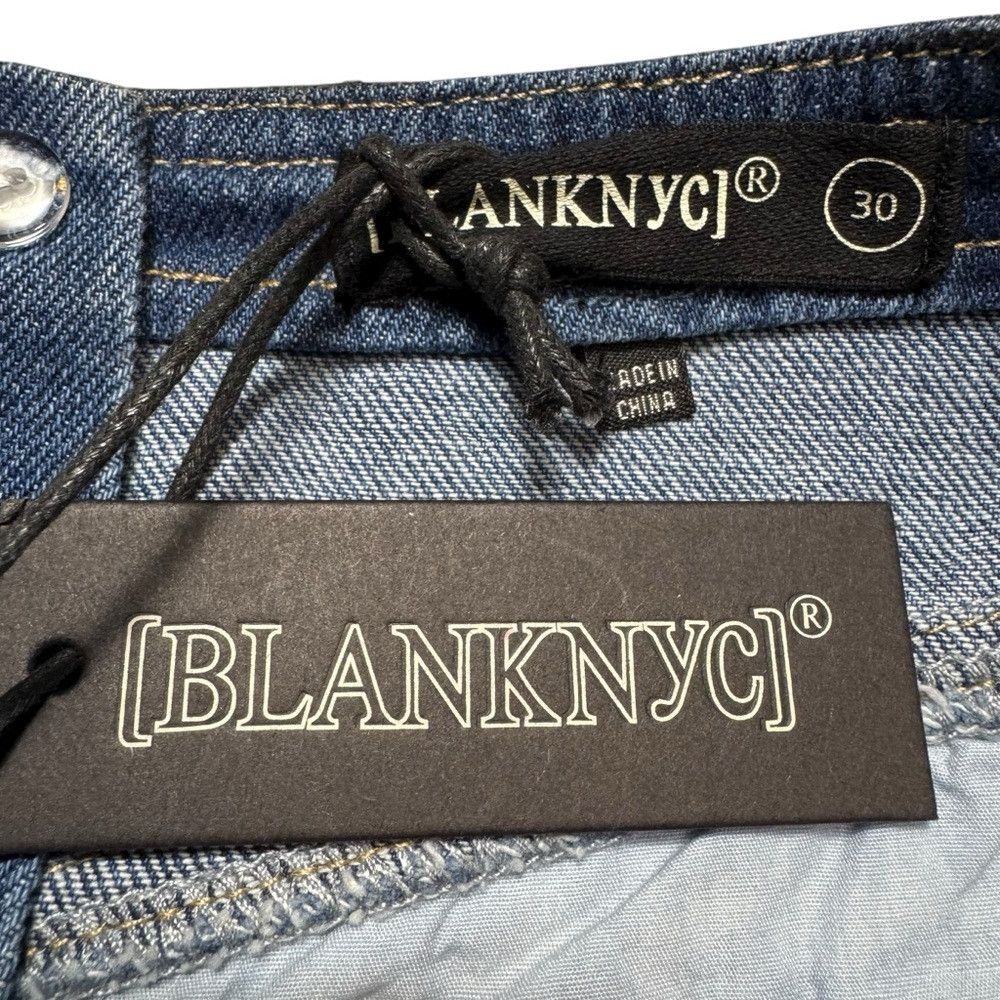 BLANKNYC NWT New Blank NYC Denim Coated Metallic Heart Mini Skirt Si Size 30" / US 8 / IT 44 - 6 Thumbnail