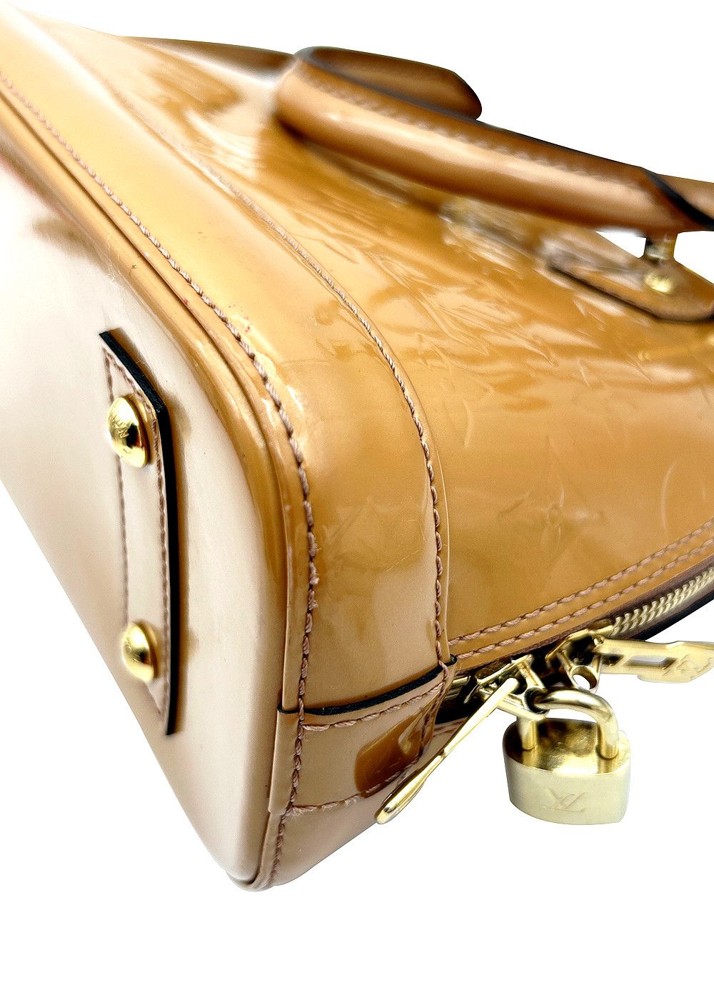 Louis Vuitton Louis Vuitton Monogram Vernis Alma BB Brown Size ONE SIZE - 10 Thumbnail