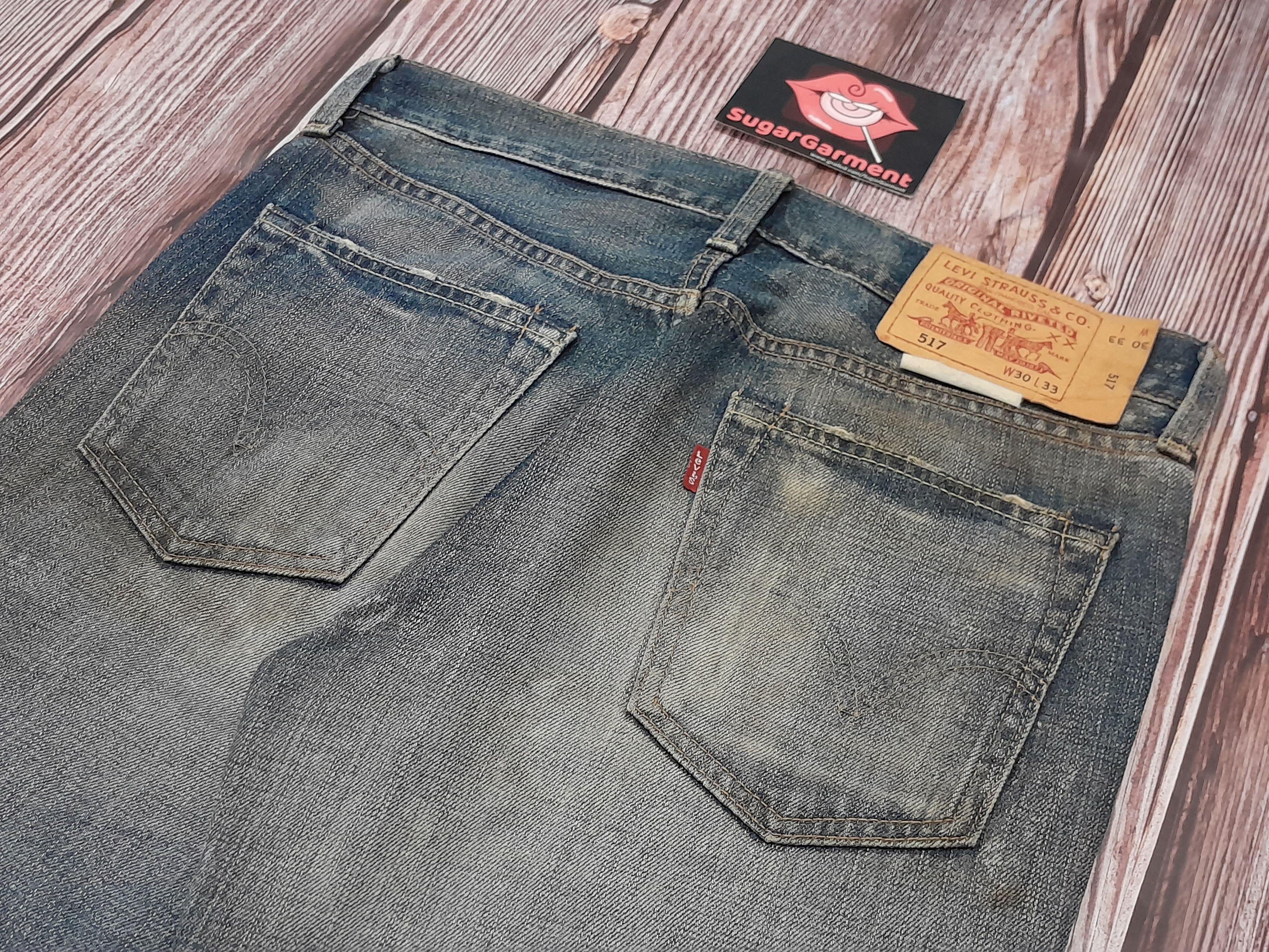 Levi's Levis 517 Jeans Bootcut Distressed Vintage Size US 31 - 17 Thumbnail