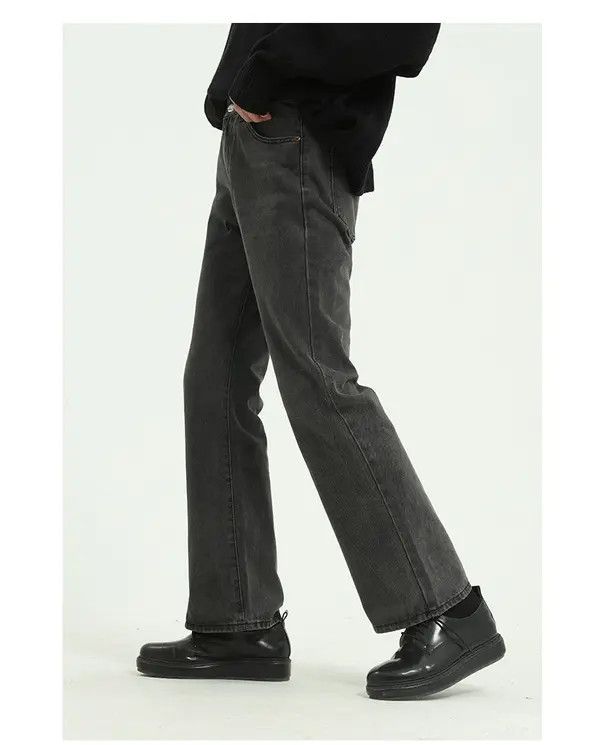 Japanese Brand Kubota x Endo Grey Washed Straight Bootcut Jeans Size US 32 / EU 48 - 3 Thumbnail