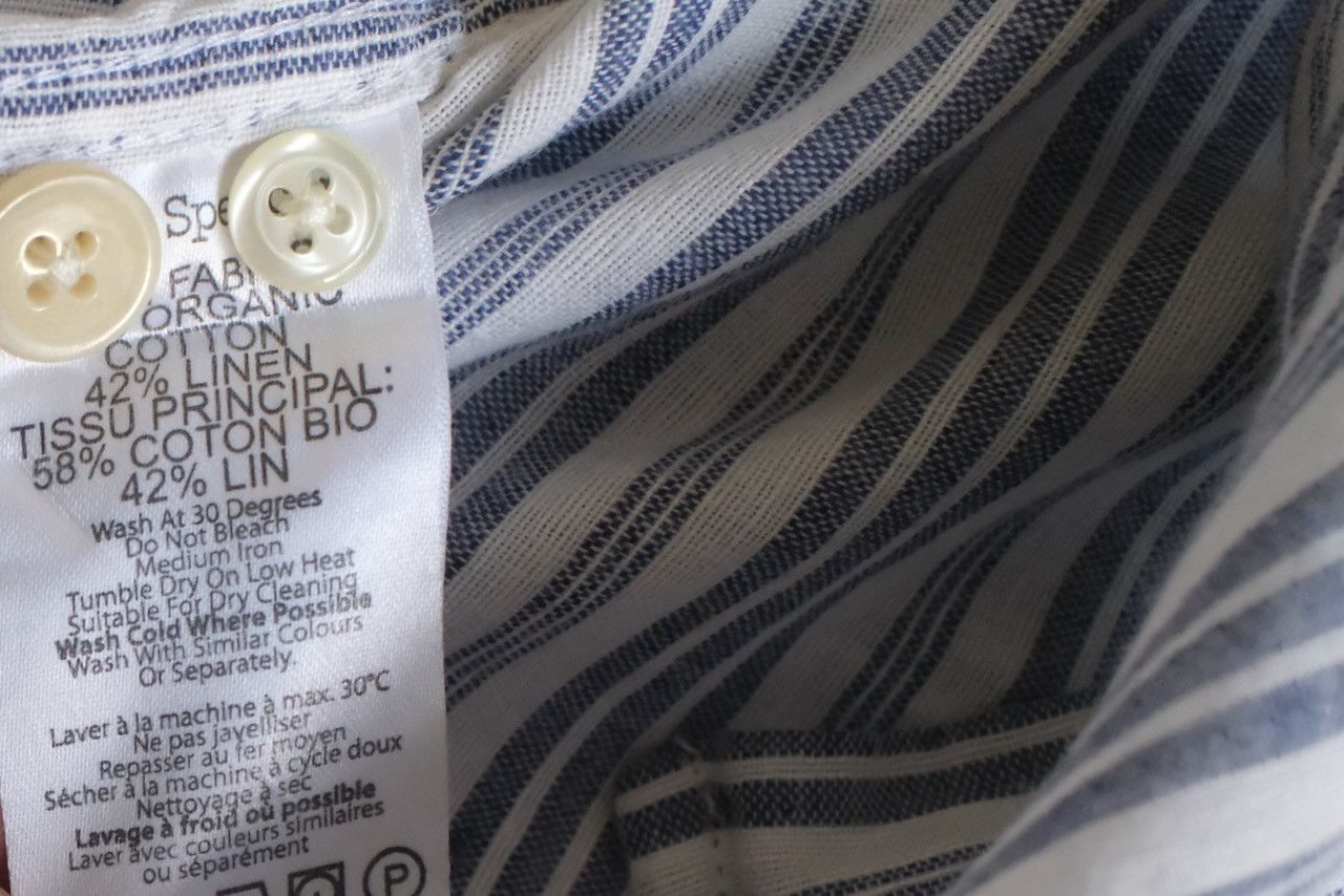 Oliver Spencer Oliver Spencer Striped Linen Shirt Size US L / EU 52-54 / 3 - 5 Thumbnail