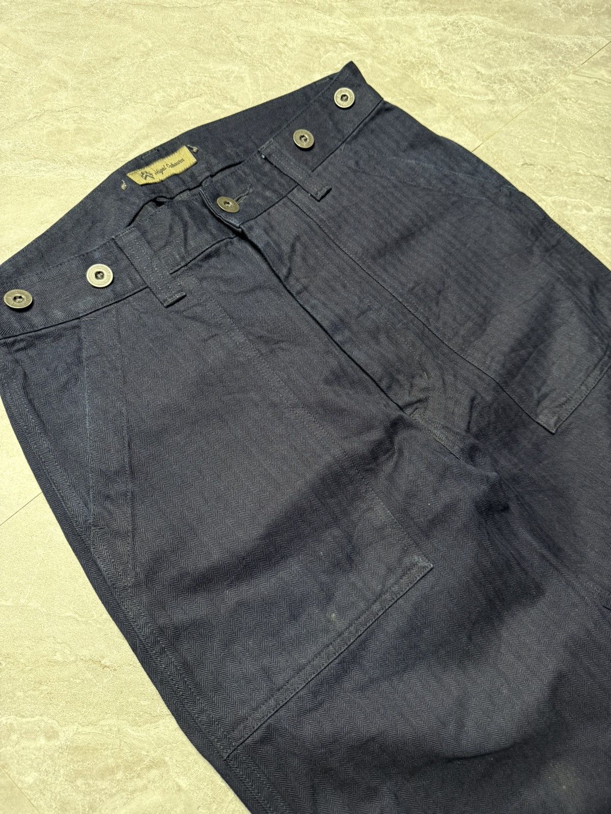 Nigel Cabourn Nigel Cabourn Indigo Dyed Fatigue Trousers Size US 32 / EU 48 - 3 Thumbnail