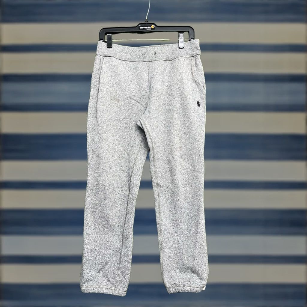 Polo Ralph Lauren Polo Ralph Lauren Sweatpants Womens Small Grey Heather Pony Fleece Joggers y2k Size 28" / US 6 / IT 42 - 1 Thumbnail