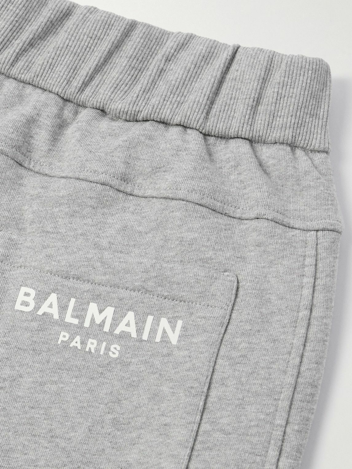 Balmain o1s1wg110925 Logo Print Cotton Jersey Sweatpants in Grey Size US 36 / EU 52 - 5 Thumbnail