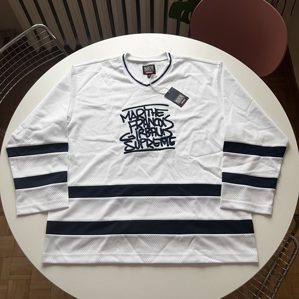 Supreme Marithé + François Girbaud Hockey Jersey White L