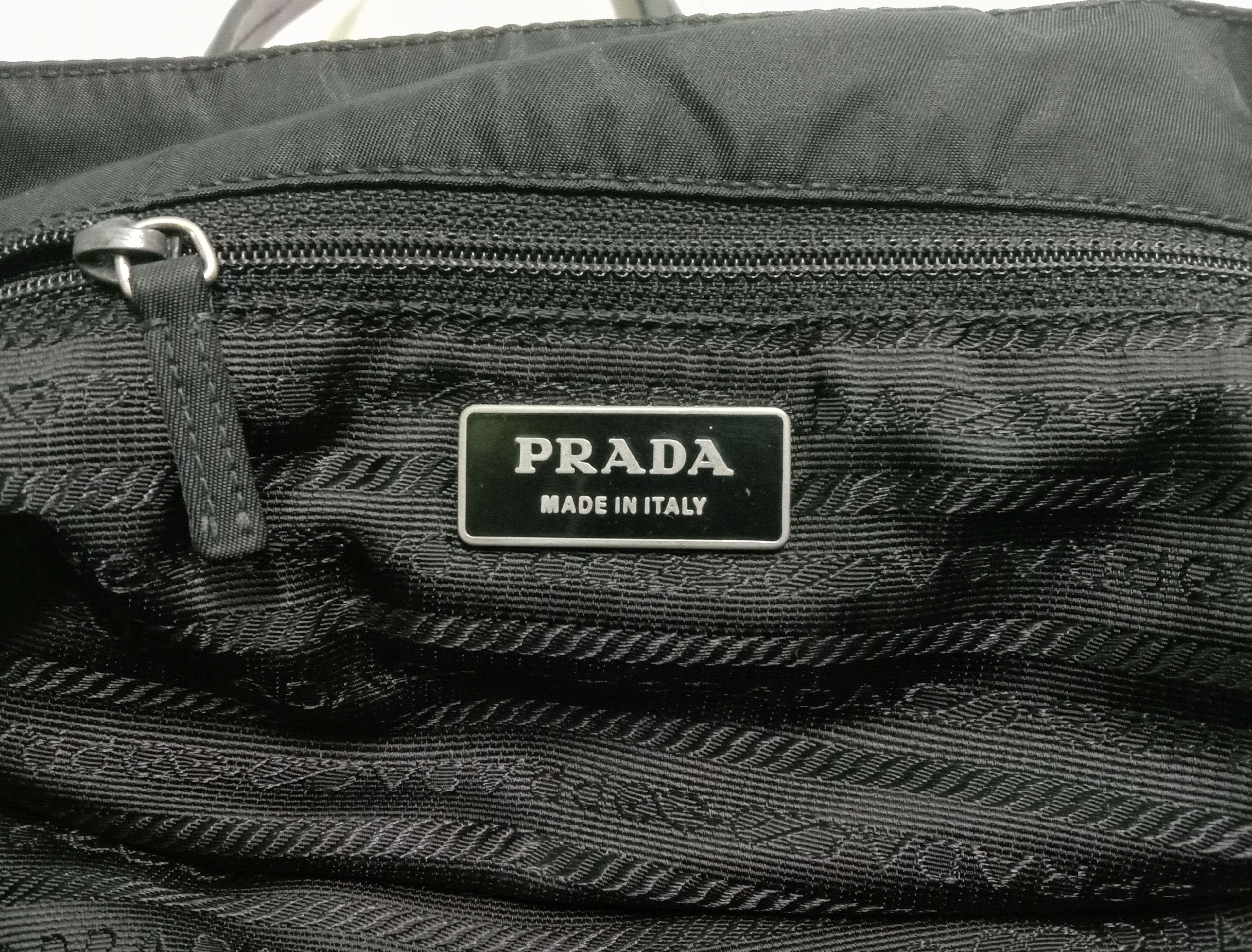 Prada Authentic Prada Nylon Leather Strap Bag Size ONE SIZE - 5 Thumbnail