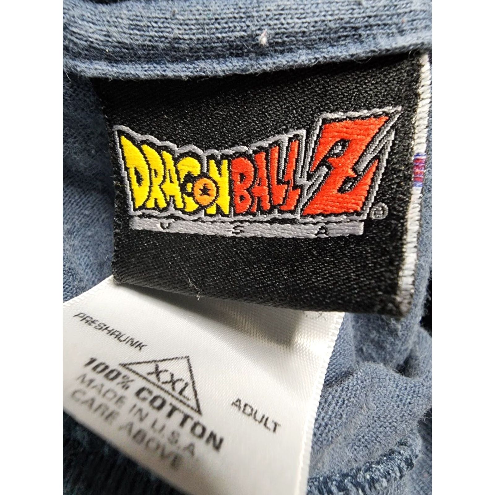 Vintage VINTAGE Dragon Ball Z T-Shirt Mens XXL US Made 2000s Goku Double Sided Crew Neck Cotton Graphic Tee Size US XXL / EU 58 / 5 - 6 Thumbnail