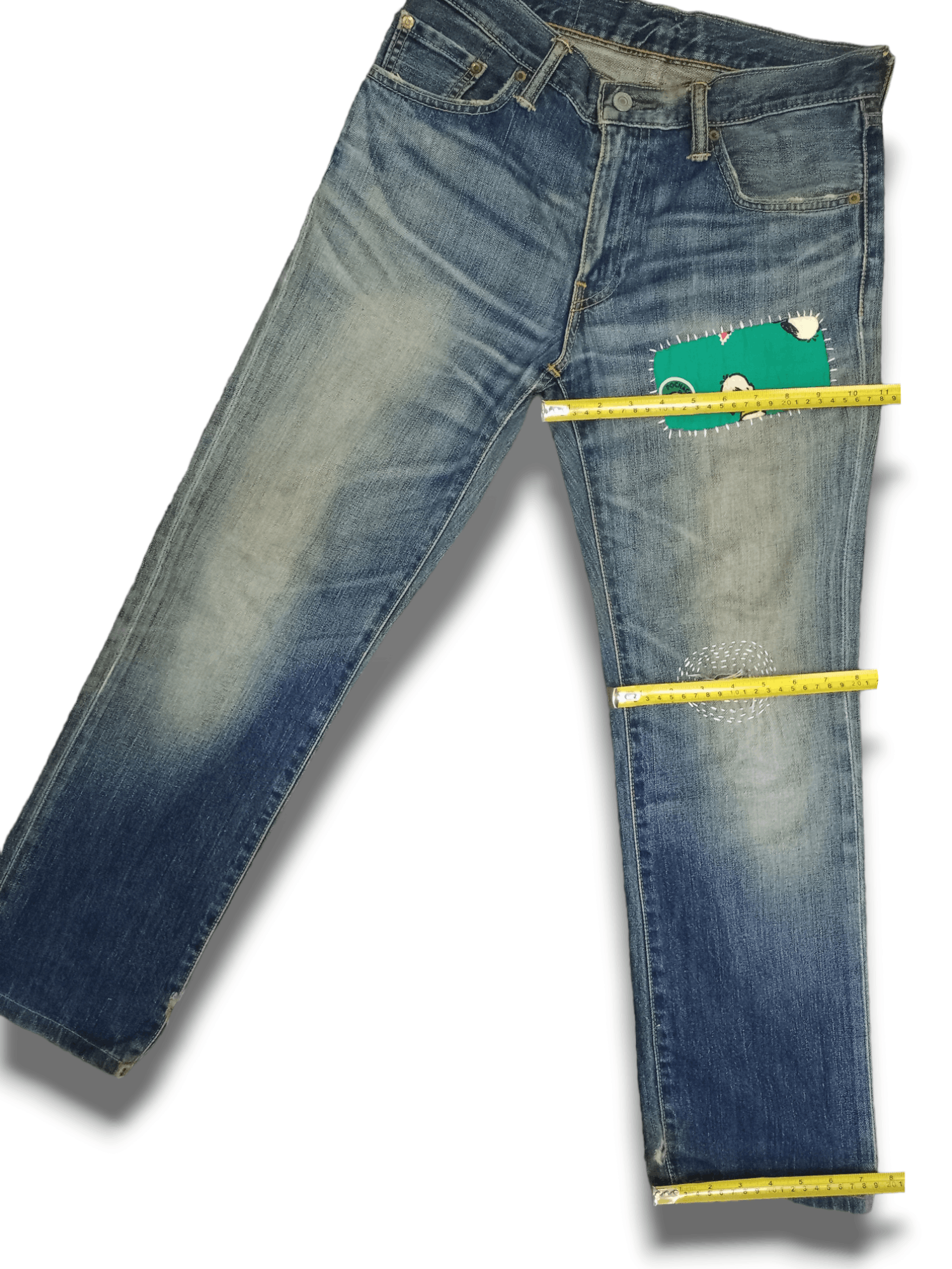 Levi's × Levi's Vintage Clothing Vintage Levis 502 Sashiko Style Patchwork Jeans Size US 30 / EU 46 - 12 Thumbnail