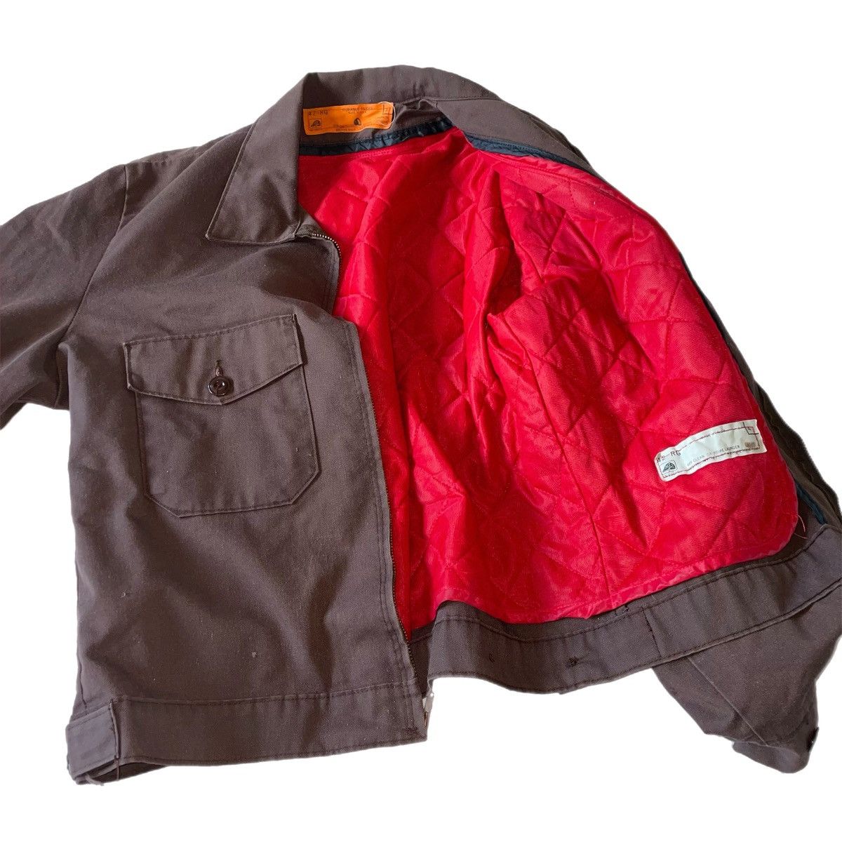 Vintage Red Cap 70s Brown Work Jacket Size US M / EU 48-50 / 2 - 3 Thumbnail