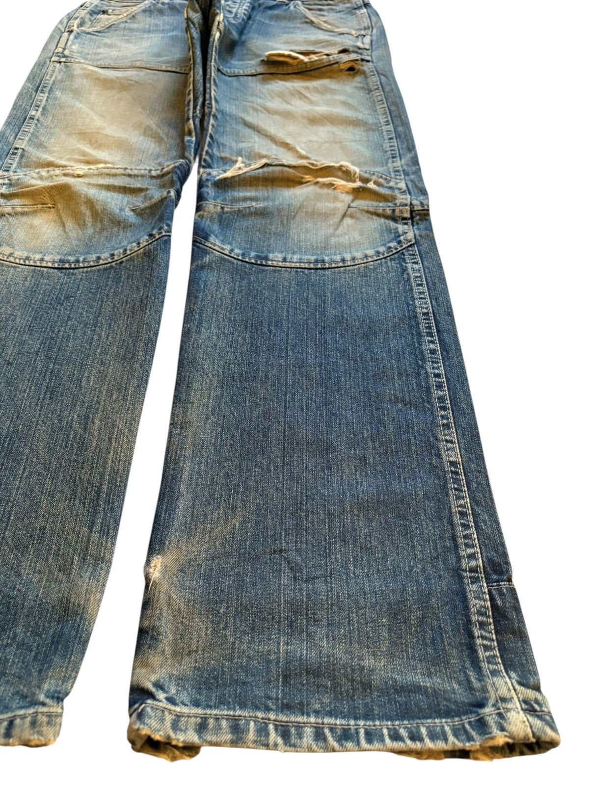 Japanese Brand Vintage Japanese Gowest Mud Wash Military Baggy Jeans Size US 34 / EU 50 - 7 Thumbnail