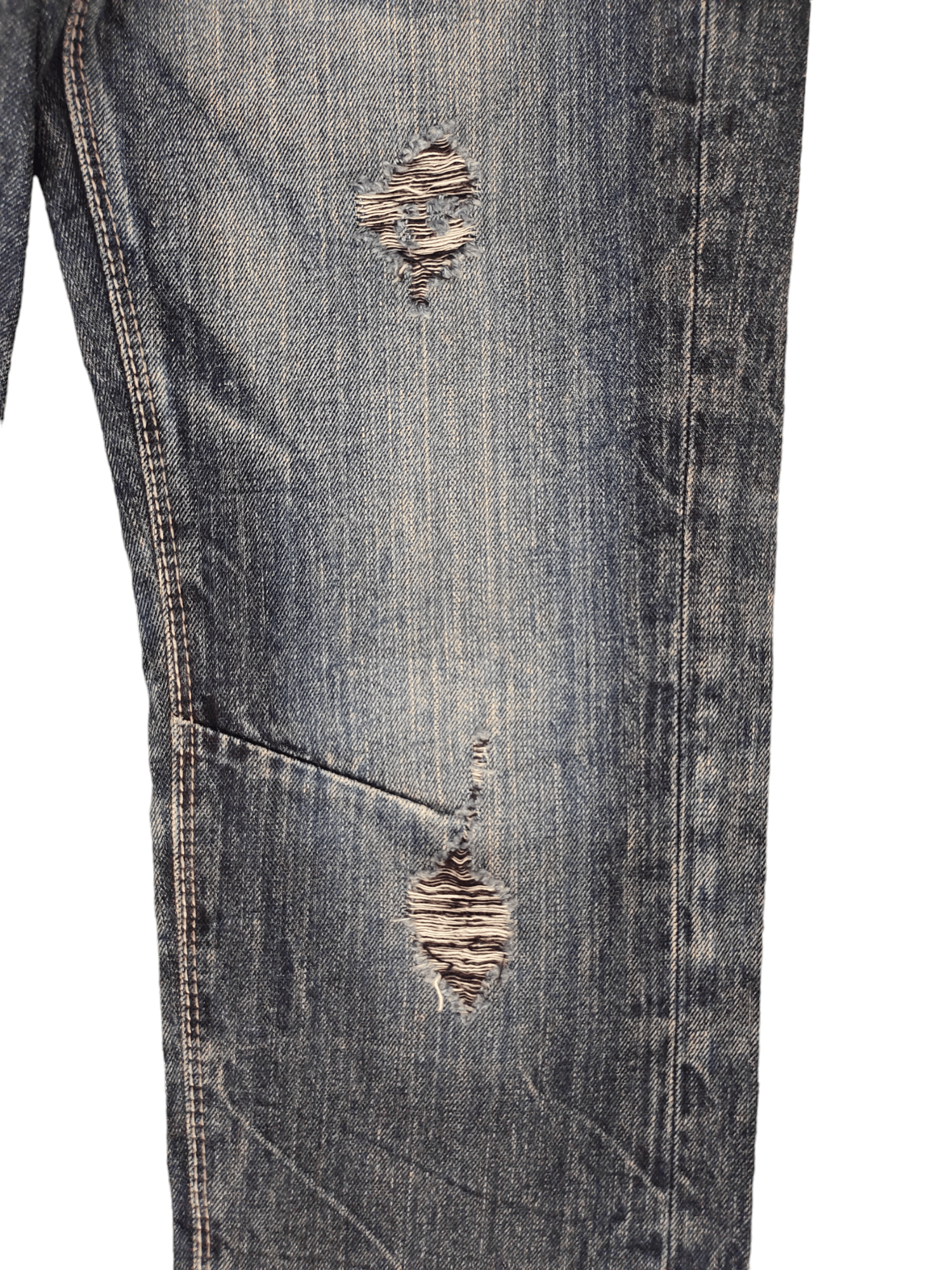 GOSTAR DE FUGA Gostar De Fuga Japan Clawmark Distress Faded Denim Jeans Y2k Size US 31 - 7 Thumbnail