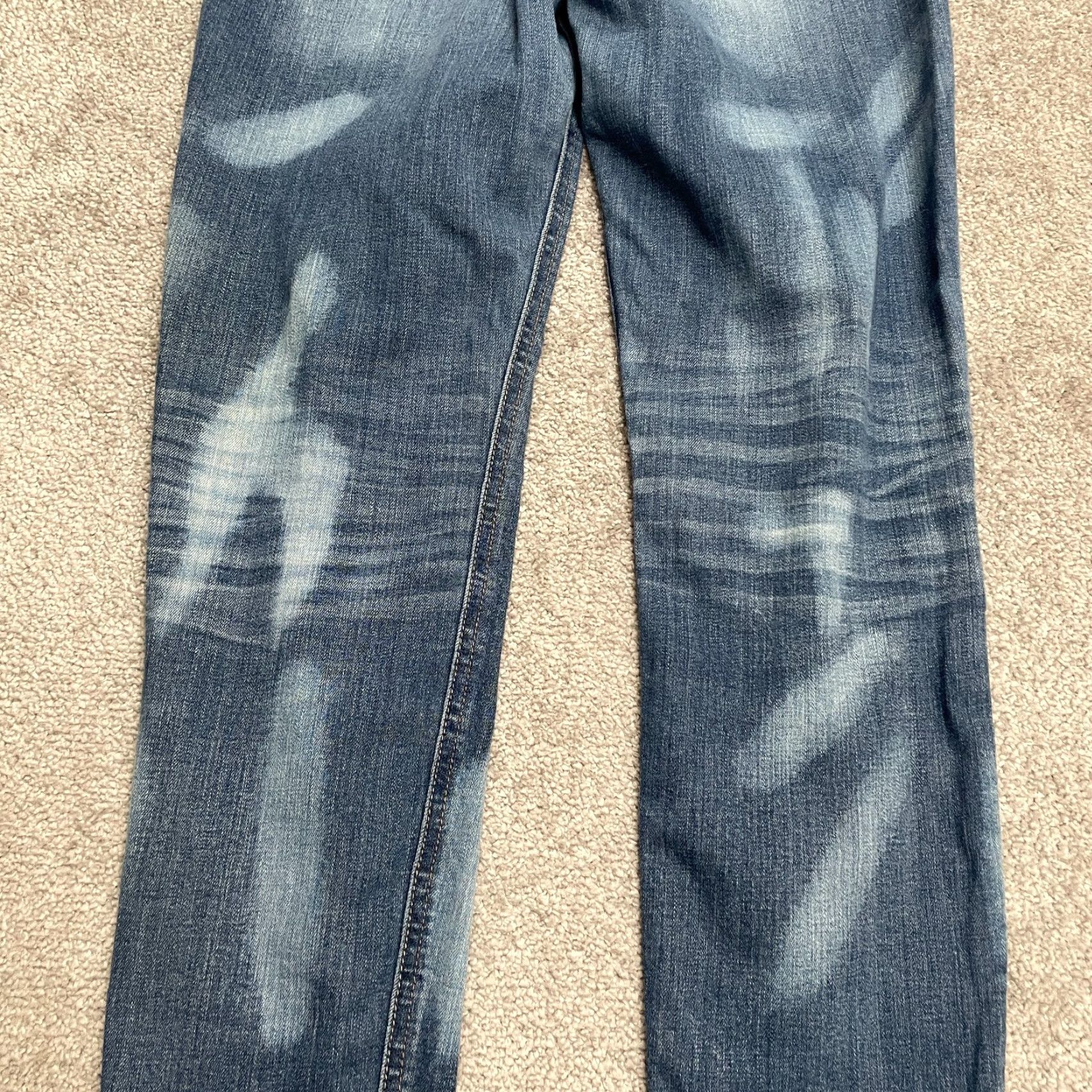 Express VINTAGE: No. Express Spotted Denim Ankle Jegging Women’s Sz 4 Blue High-Rise Jeans 28x27.5 Size 27" / US 4 / IT 40 - 3 Thumbnail