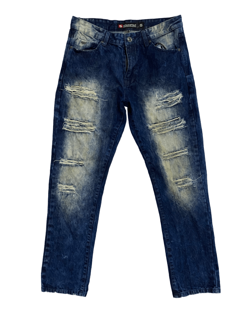 Southpole Rare Southpole Distressed Ripped Denim Jeans Size US 34 / EU 50 - 1 Thumbnail
