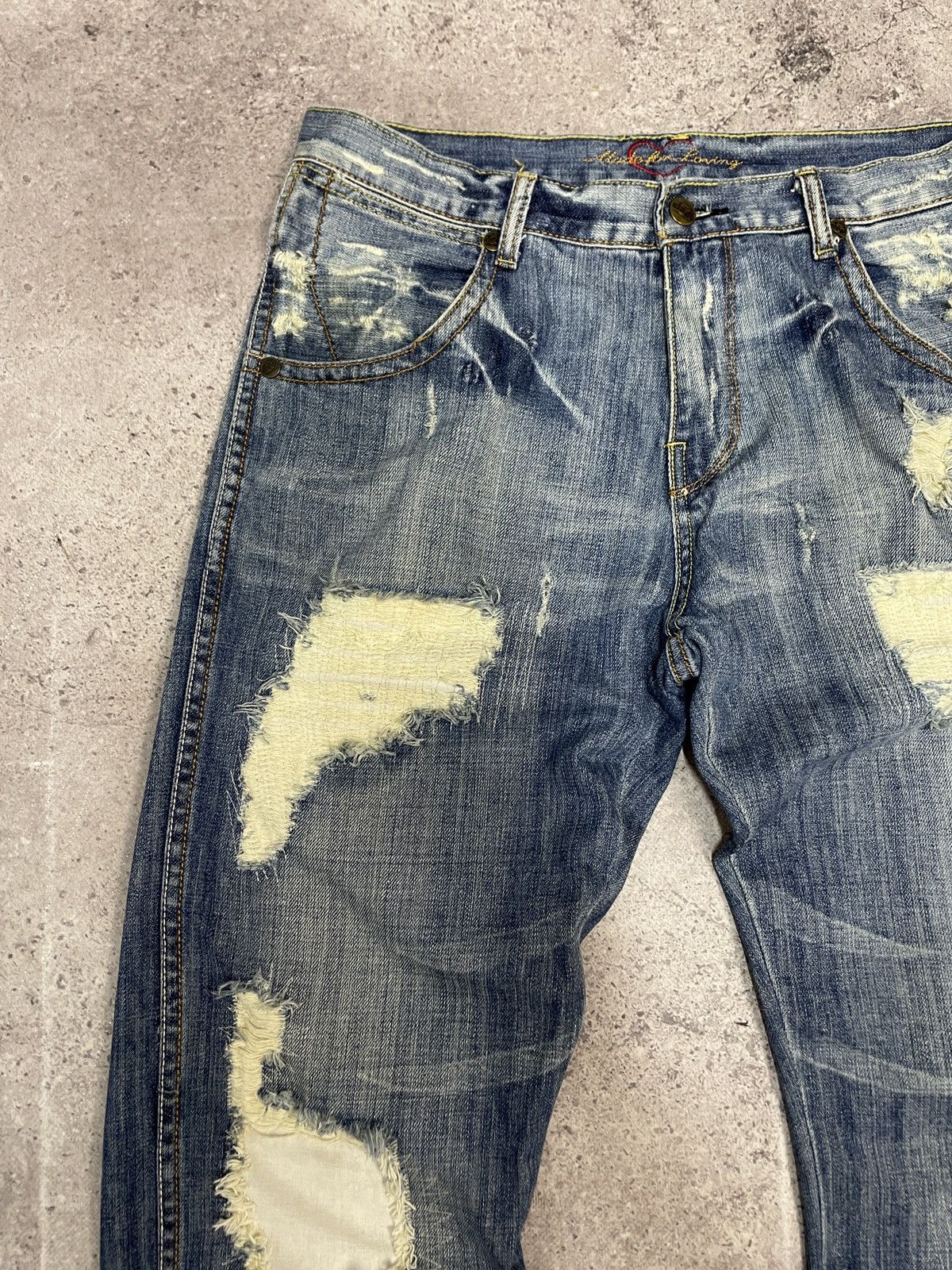 G-Star Vintage Y2K Junya Watanabe Style Distressed Jeans Pants Size US 32 / EU 48 - 6 Thumbnail