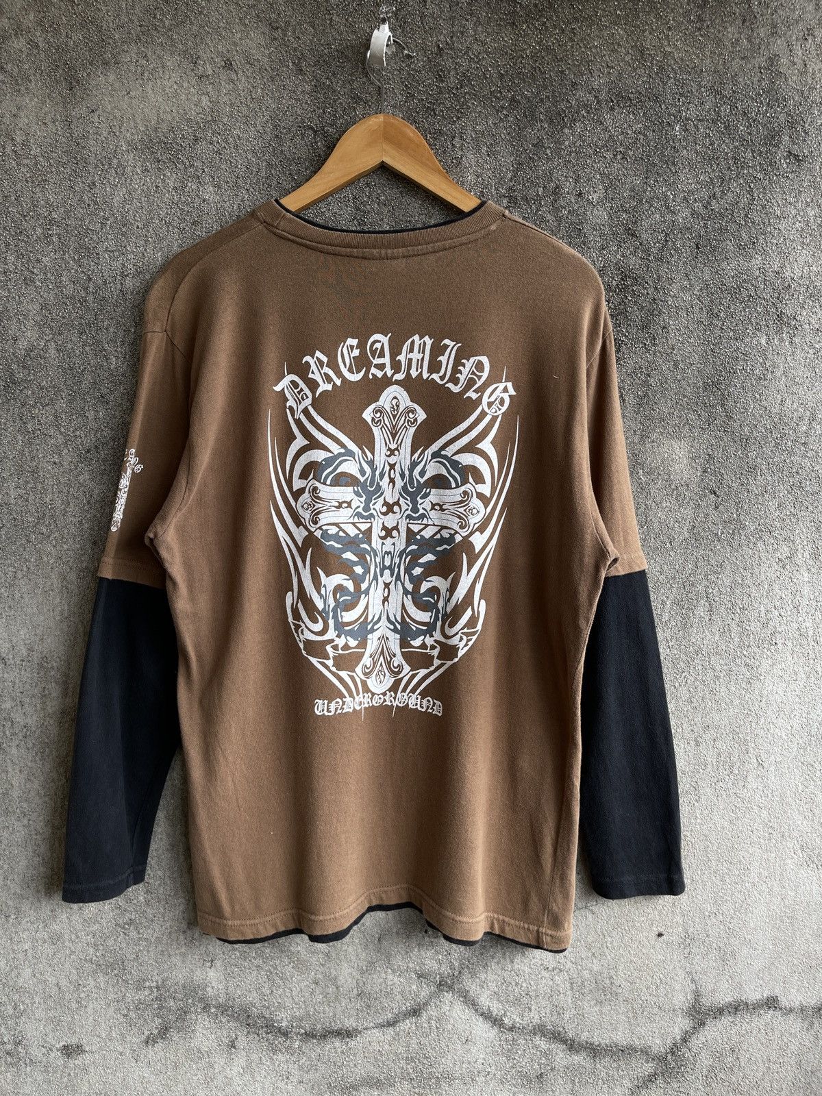 If Six Was Nine × L7 Real Hip × Le Grande Bleu (L.G.B.) Vintage’90s🔥DREAMING🔥Raglan Long Sleeve Tshirt Size US L / EU 52-54 / 3 - 1 Thumbnail