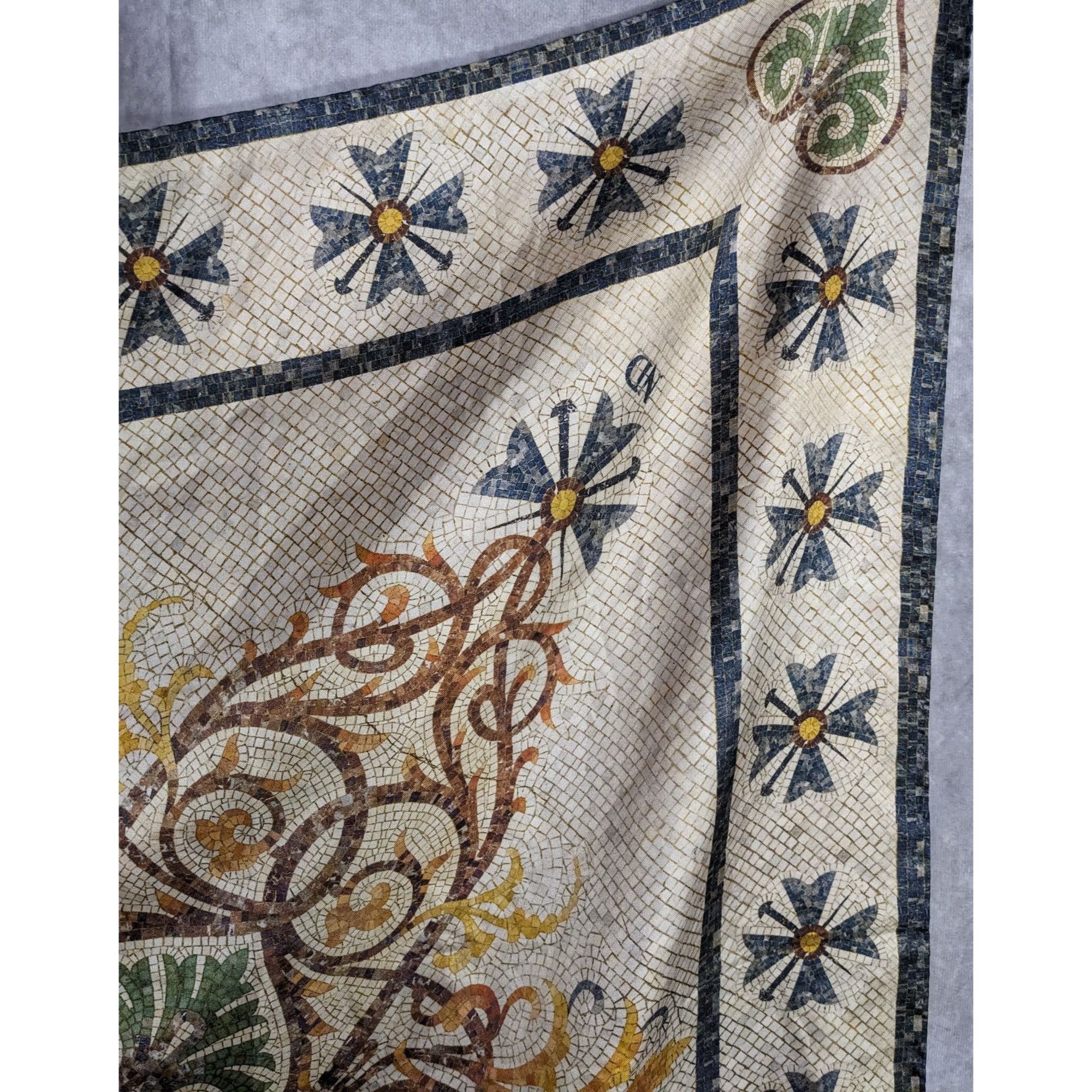 Other Vintage Harris Made England 100% Silk Scarf Medieval Mosaic Size ONE SIZE - 8 Thumbnail
