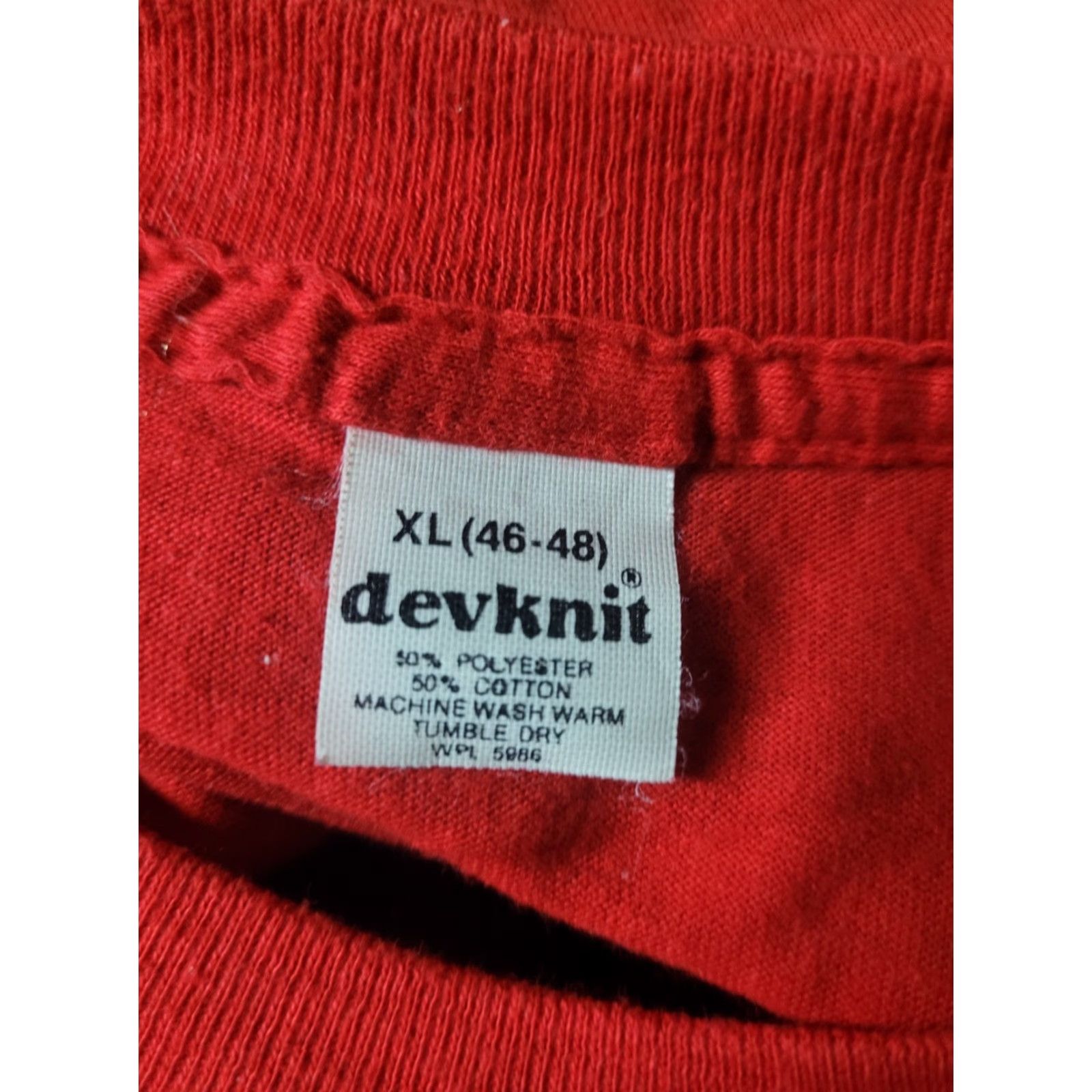 Changes VTG Suzuki Motorcycles T Shirt XL Single Stitch 80s DEVKnIT Unisex Adults Red Cotton Blend Logo 70s 80s Cartoon Motorcycle Racing Clothing Mens Womens Size US XL / EU 56 / 4 - 3 Thumbnail