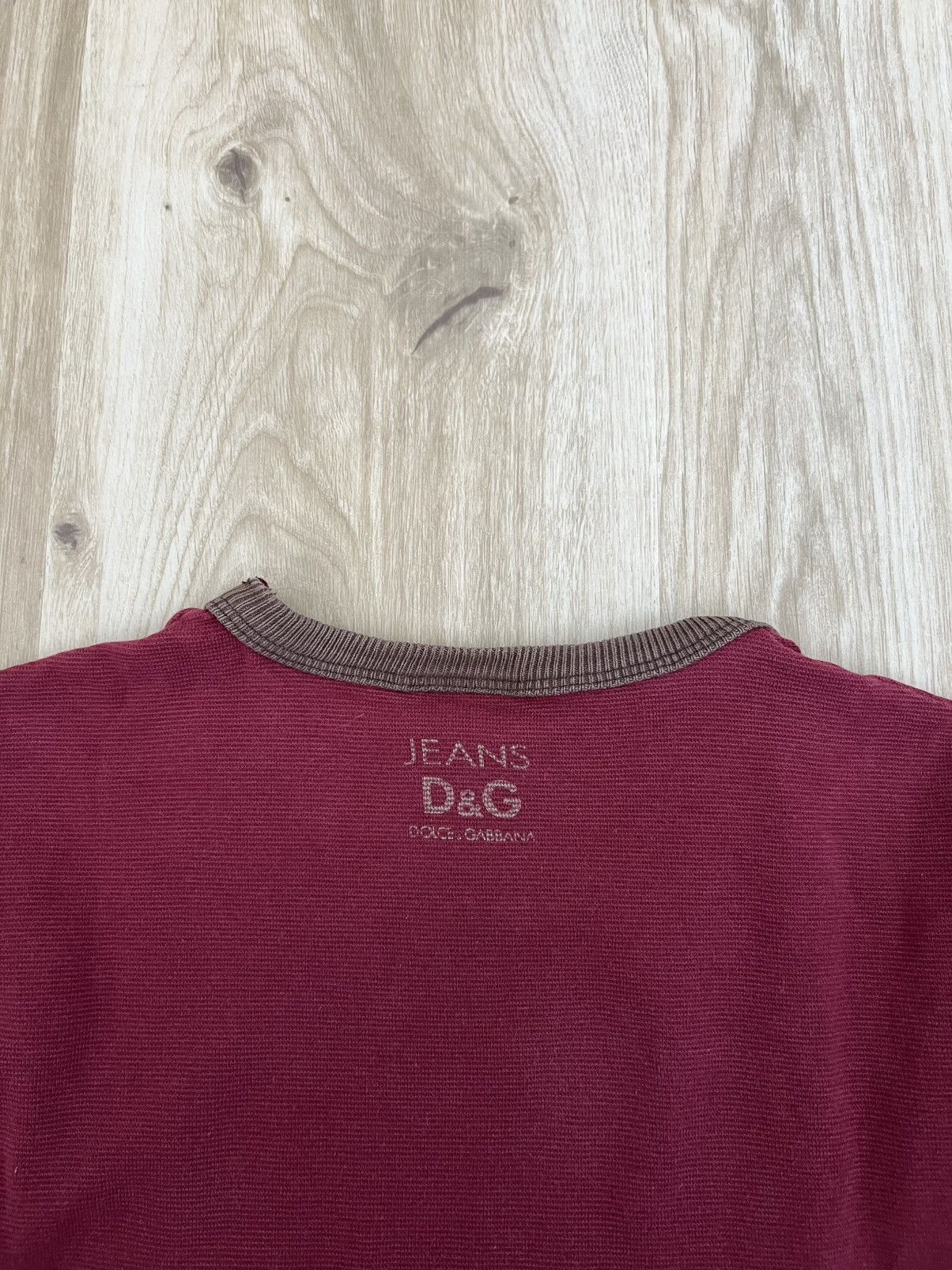 Dolce & Gabbana Beautiful distressed slim dolce gabbana burgundy longsleeve Size US M / EU 48-50 / 2 - 7 Thumbnail