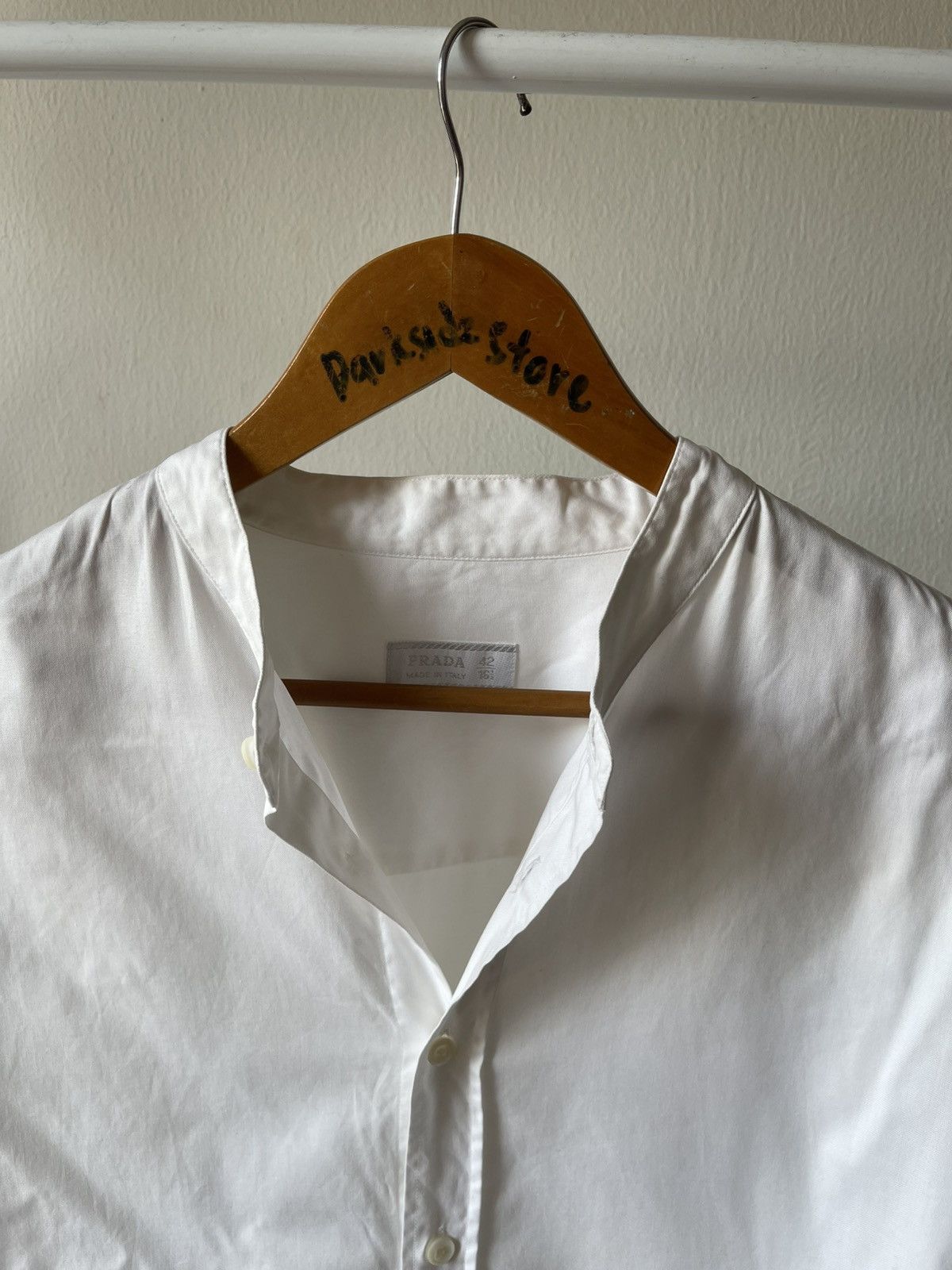 Prada 2000s Prada Stand Collar Shirt Size US L / EU 52-54 / 3 - 3 Thumbnail