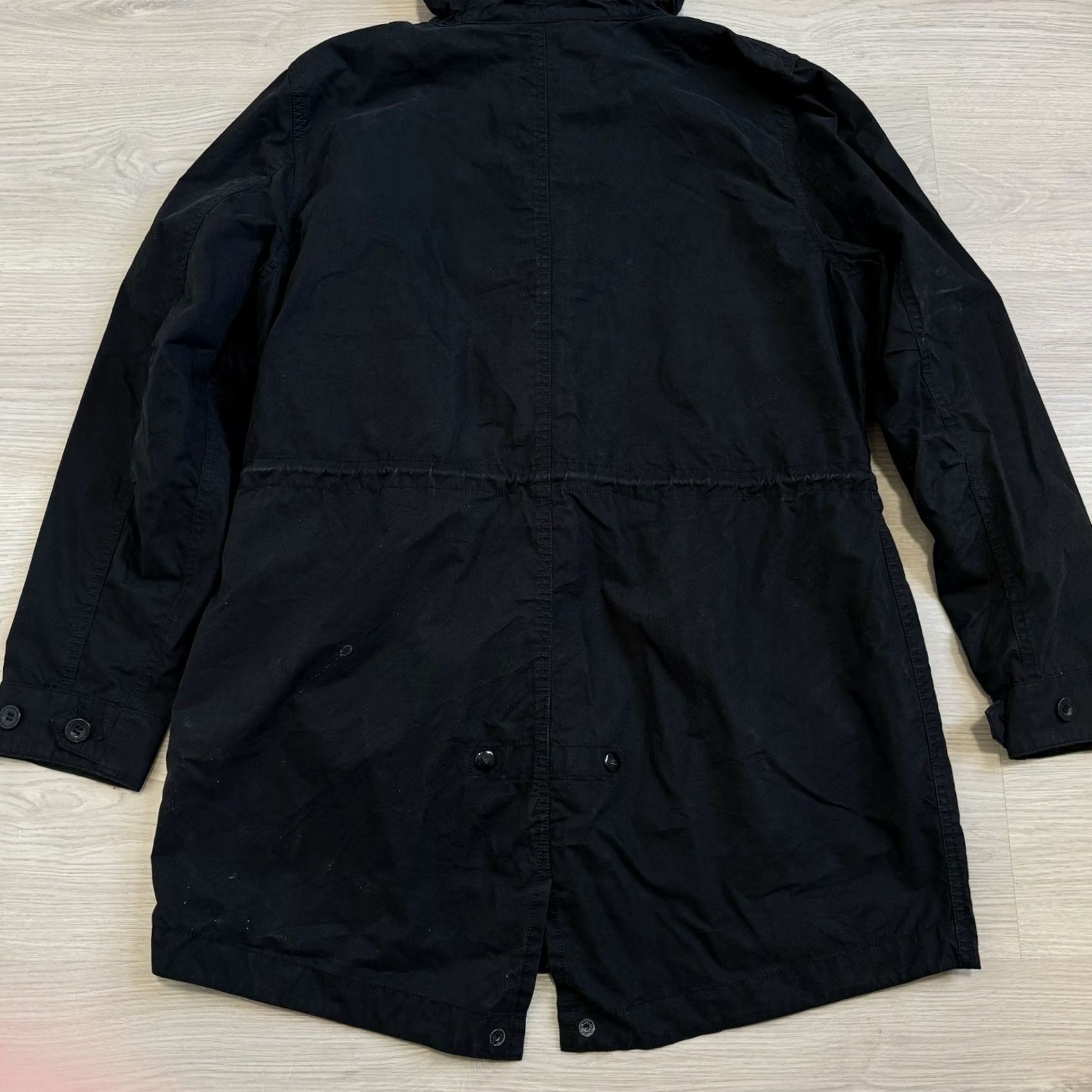 Vintage VINTAGE Alpha Industries Inc Diplomat Fishtail Parka Hooded Zip Women L Black Camo Parka Womens刘 Size L / US 10 / IT 46 - 6 Thumbnail