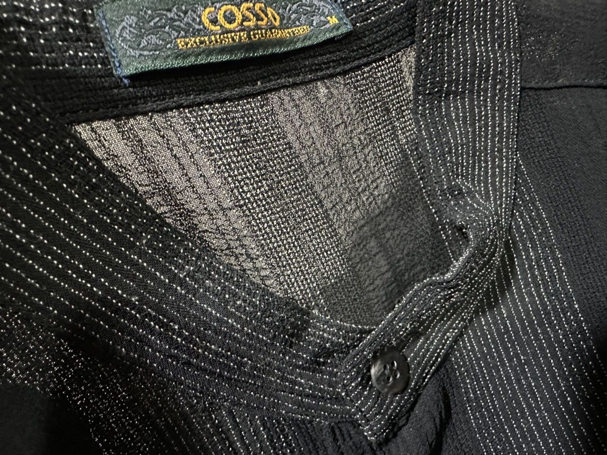 Japanese Brand 🔥Japanese Vintage Cosso Striped Rayon Shirt Mandarin Collar Size US M / EU 48-50 / 2 - 3 Thumbnail