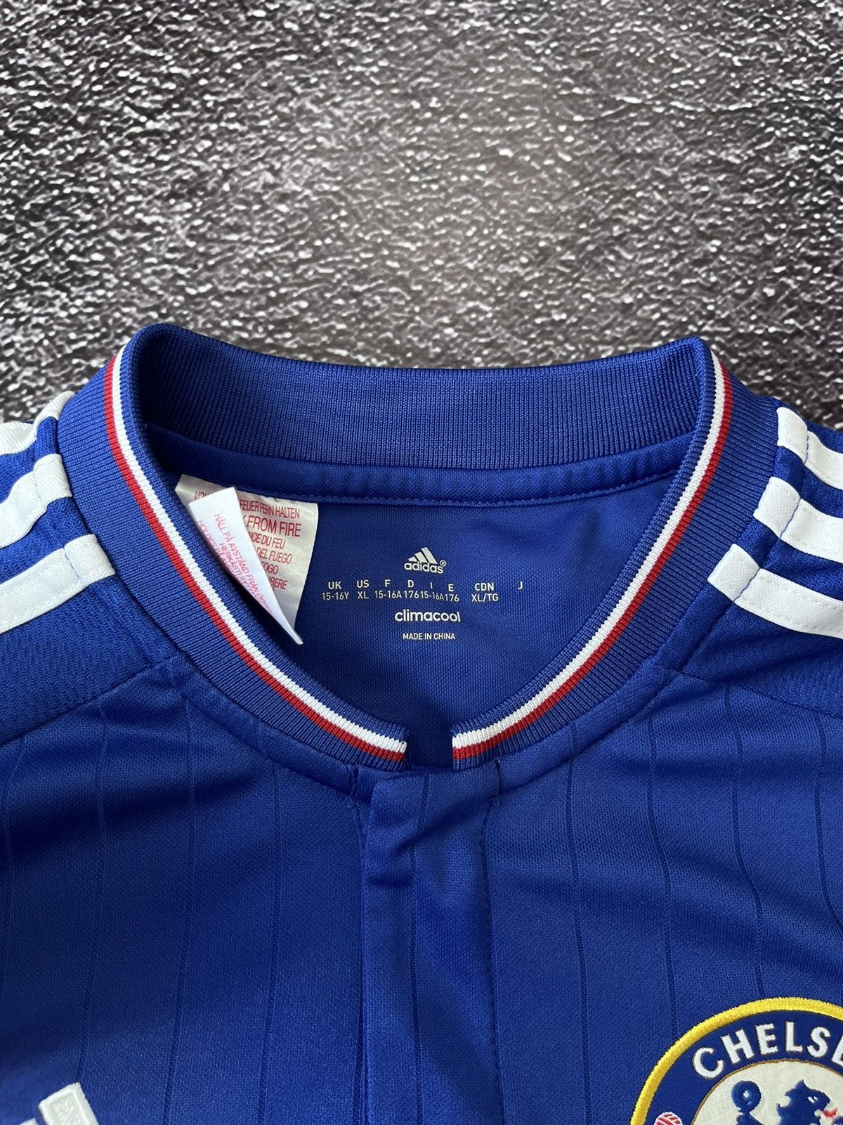 Adidas CHELSEA NIKE 2015 FOOTBALL HOME JERSEY #10 HAZARD Size US S / EU 44-46 / 1 - 13 Thumbnail
