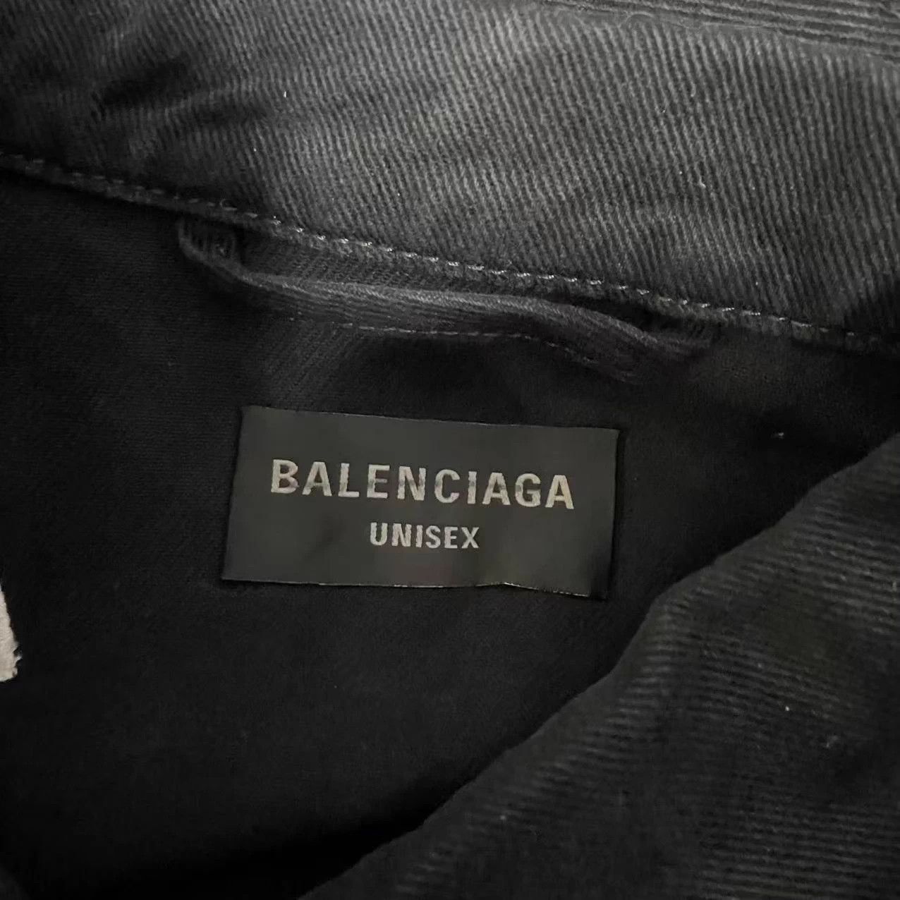 Balenciaga Balenciaga Logo Print Denim Jacket Single-breasted Size US XS / EU 42 / 0 - 3 Thumbnail
