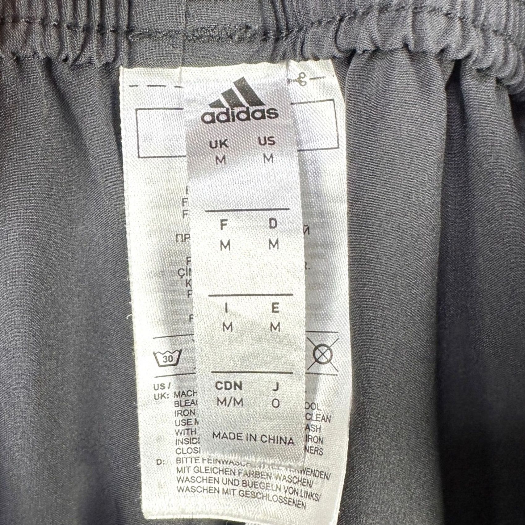 Adidas Adidas Mens Jogger Pants Medium Gray Black Cropped Sweatpants Stretch Pull On Size US 31 - 4 Thumbnail
