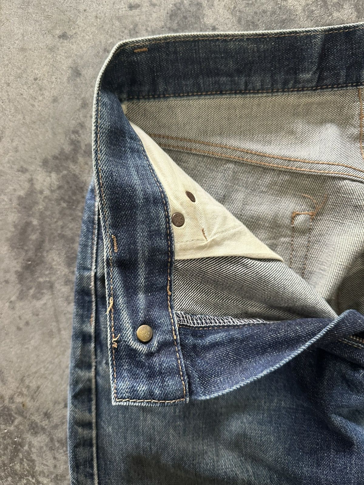 Tornado Mart UCW Distress Mudwash Selvedge Jeans Size US 26 / EU 42 - 4 Thumbnail