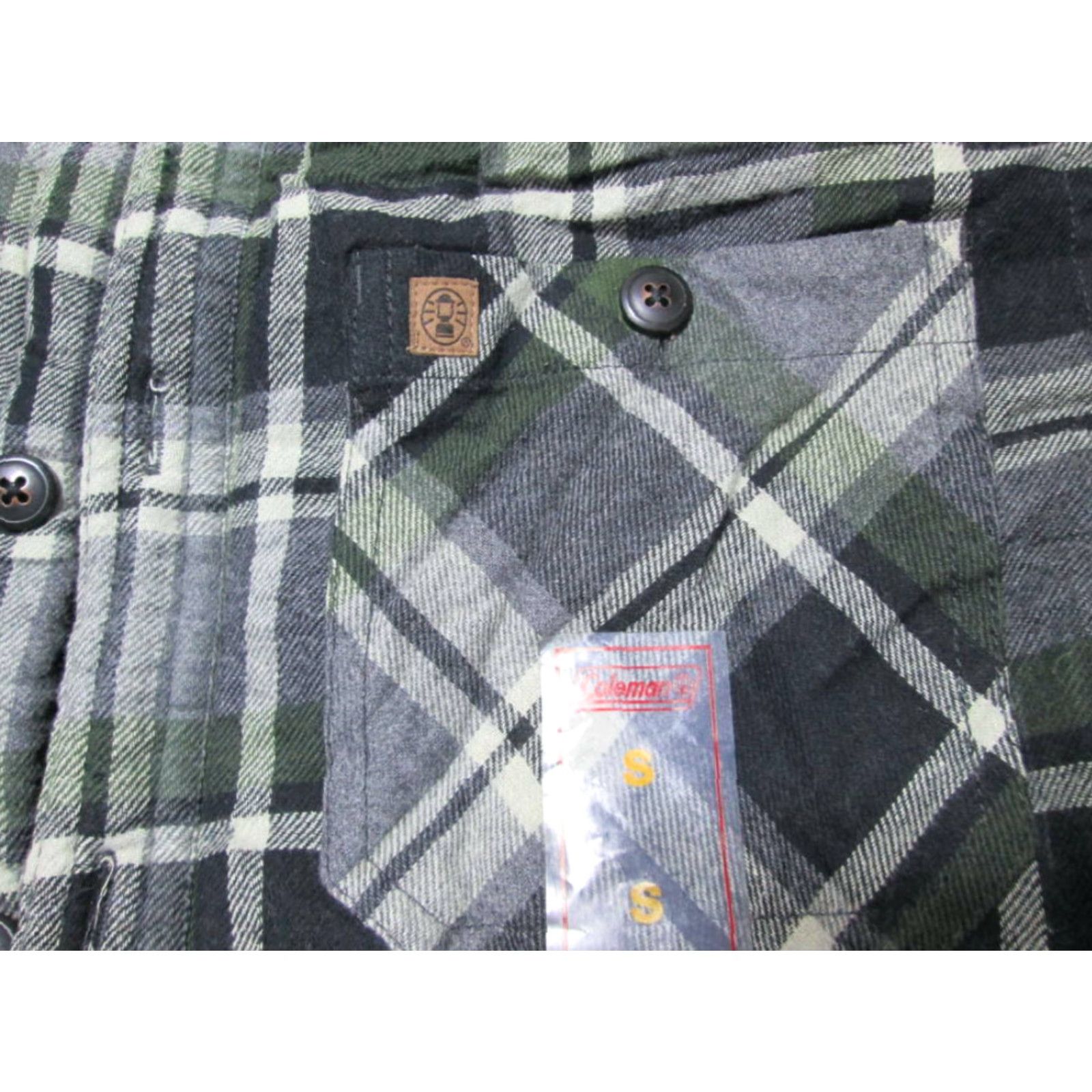 Vintage Coleman Jacket Mens S Gray Check Bomber Button Front Pockets Collared NWT Size US S / EU 44-46 / 1 - 4 Thumbnail