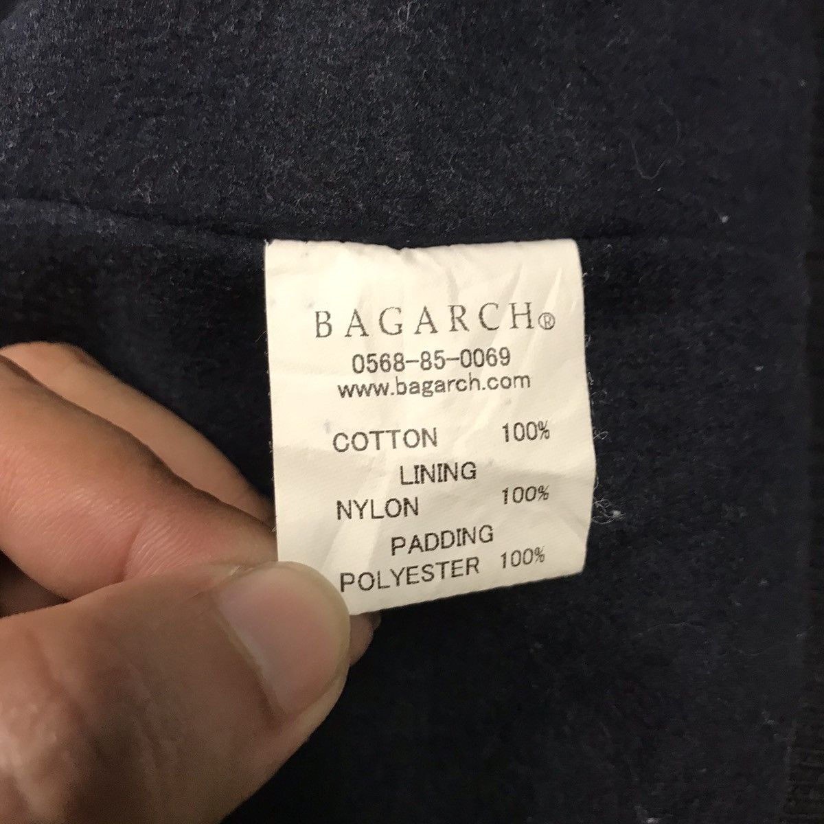 Japanese Brand BAGARCH JAPAN STYLE NAVY BOMBER JACKET Size US M / EU 48-50 / 2 - 11 Thumbnail