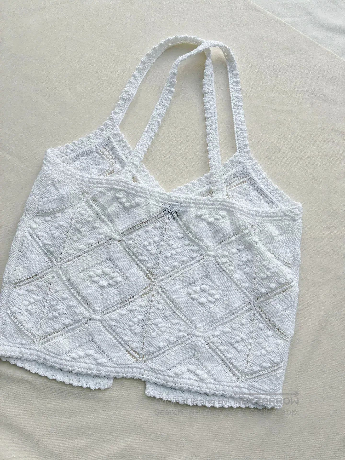 Chanel Chanel 23C White Crochet Camisole. Size XS / US 0-2 / IT 36-38 - 3 Thumbnail