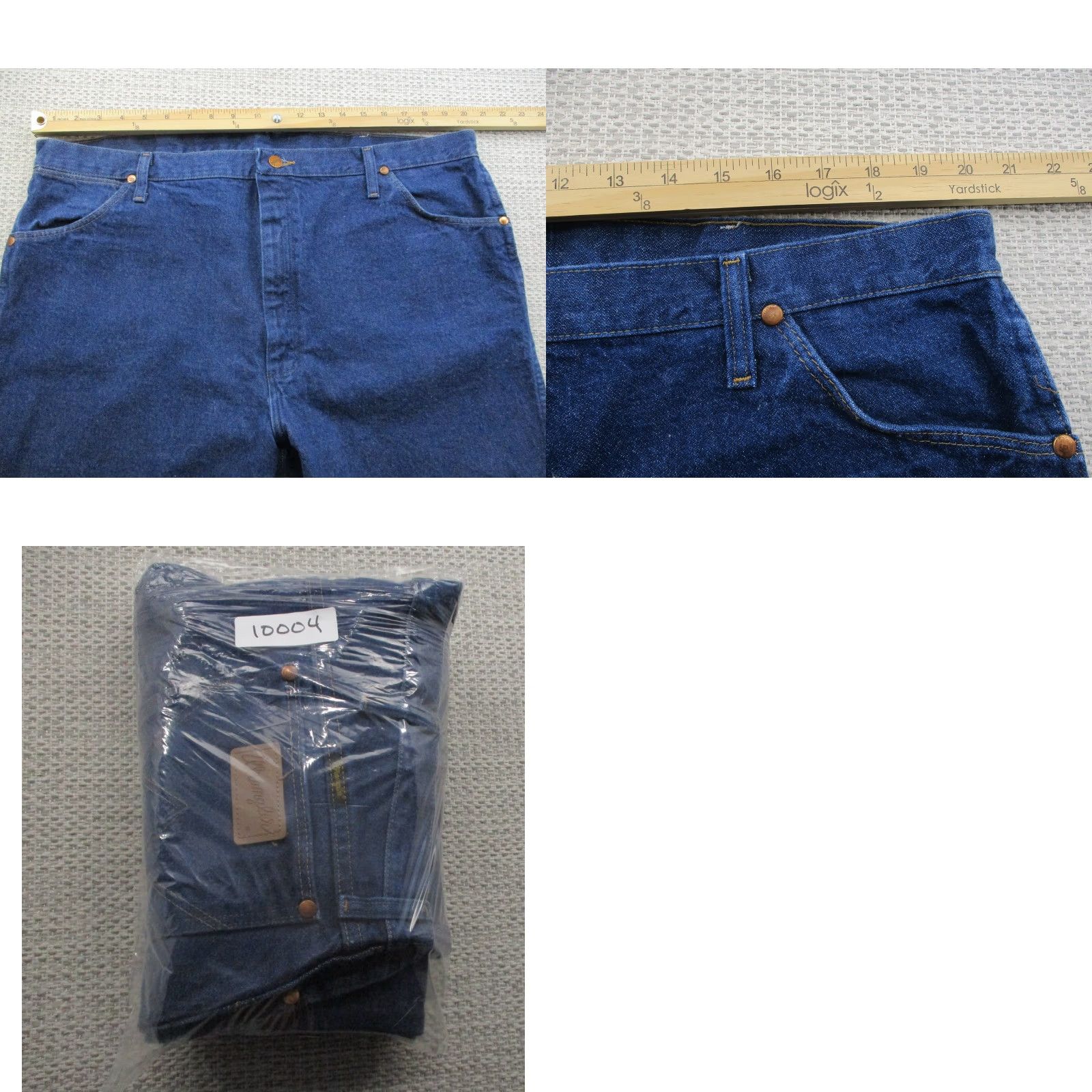 Wrangler Wrangler Jeans Mens 42x30 Blue Denim 13MWZPW Straight Leg Cowboy Cut Five-Pocket Classic Fit Jeans Mens Size US 42 / EU 58 - 8 Thumbnail