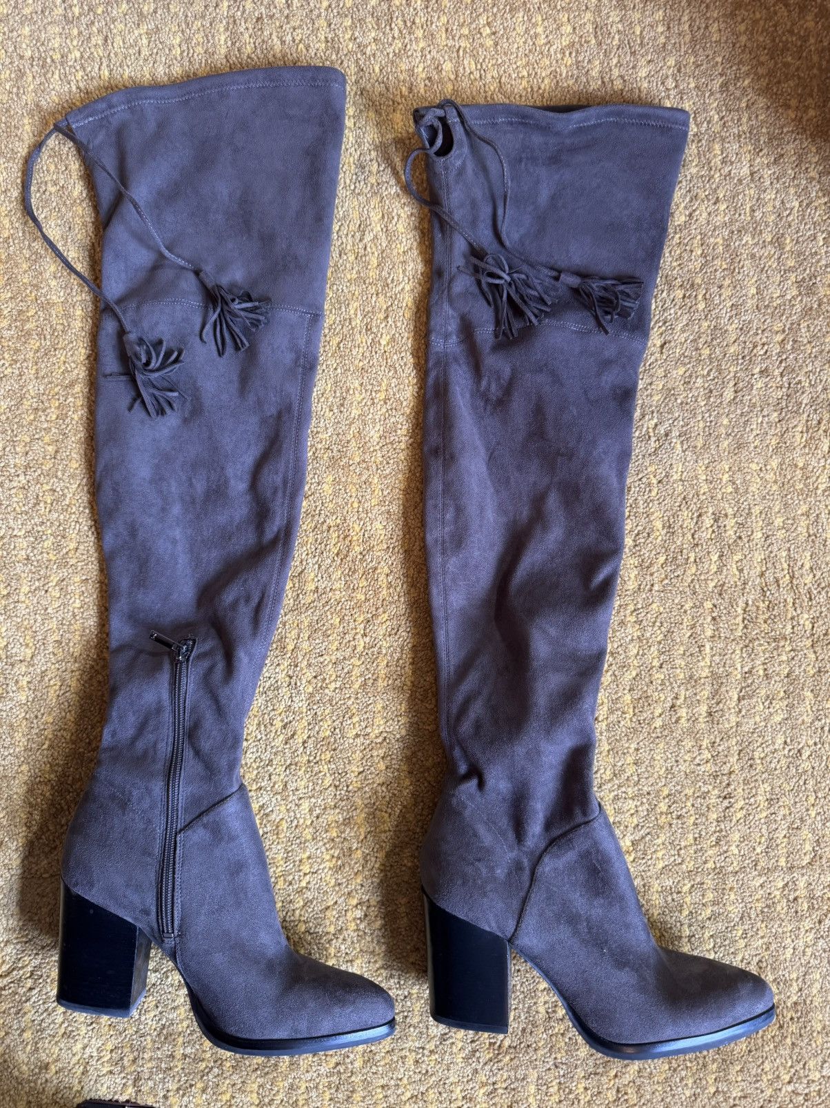 Stuart Weitzman Stuart Weitzman Over-the-Knee Block Heel Boots – Size 7.5M Size US 7.5 / IT 37.5 - 1 Thumbnail