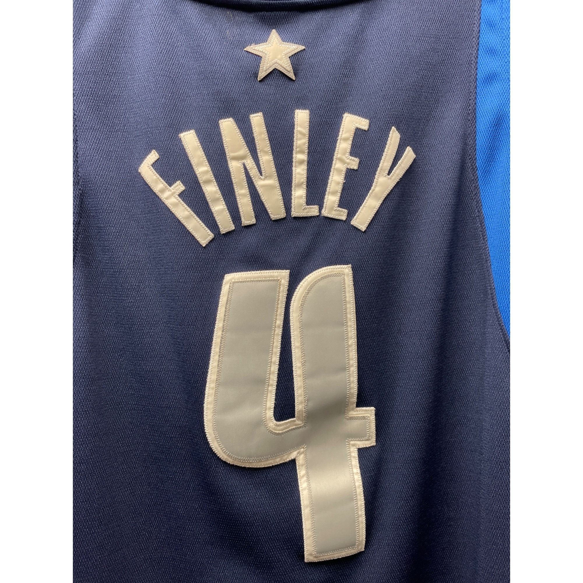 Nike Nike NBA Dallas Mavericks Michael Finley #4 Unisex Blue Jers Size US XXL / EU 58 / 5 - 6 Thumbnail