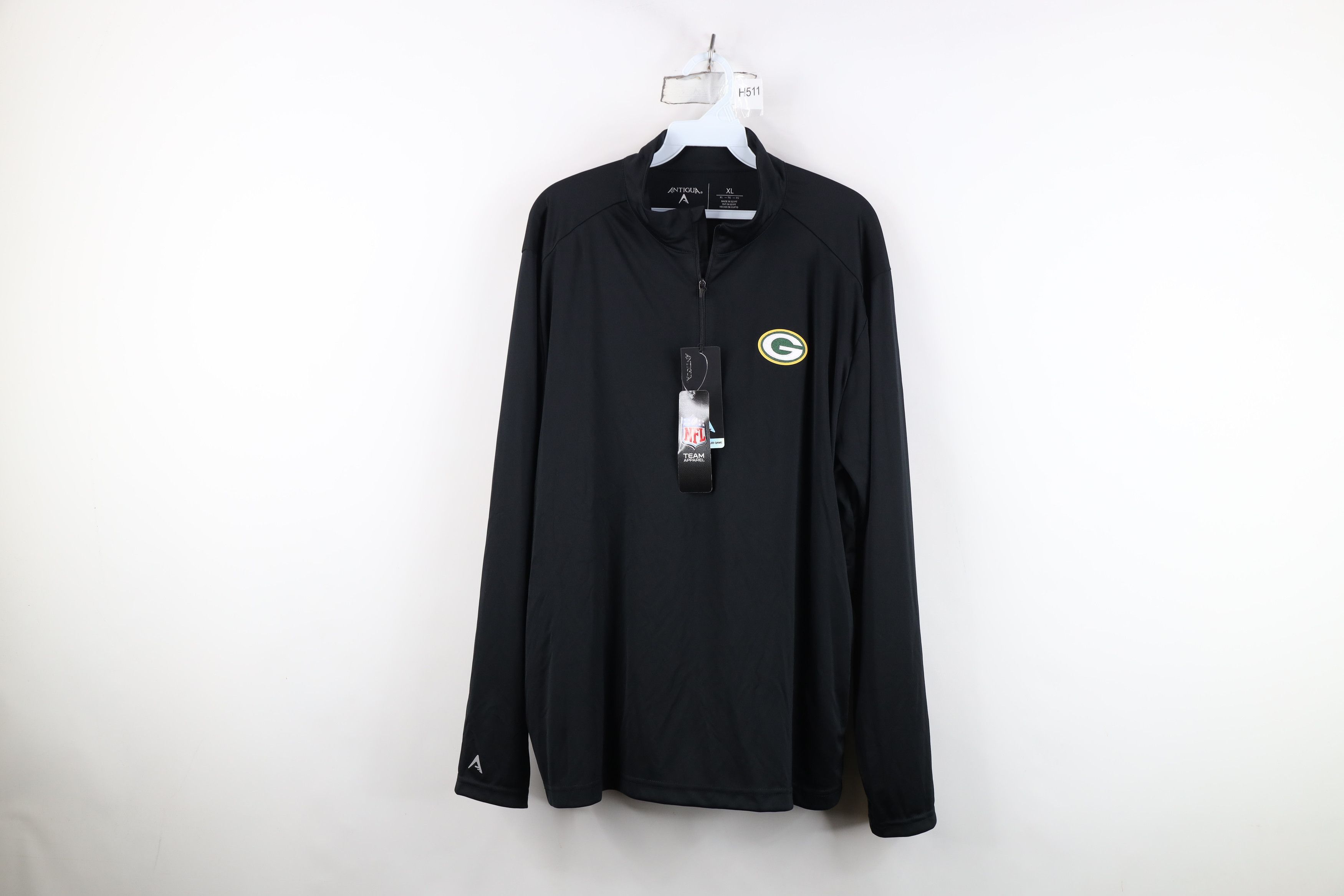 Vintage New NFL Packers Football Half Zip Pullover Jacket Top Black Size US XL / EU 56 / 4 - 1 Thumbnail