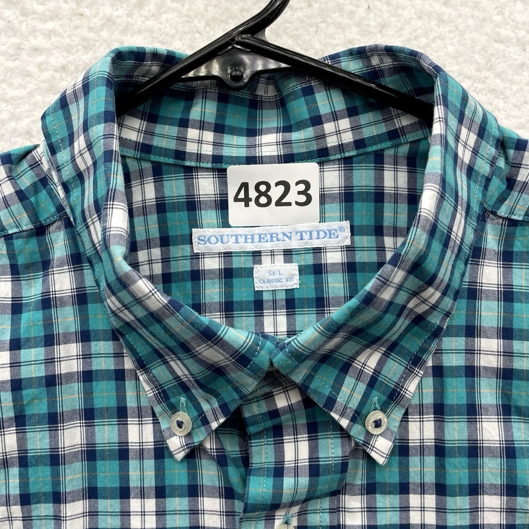 Southern Tide Southern Tide Shirt Mens L Classic Fit Plaid Button-Up Casual Preppy Green Blue Multicolor Lounge Shirt Mens L Size US L / EU 52-54 / 3 - 8 Thumbnail
